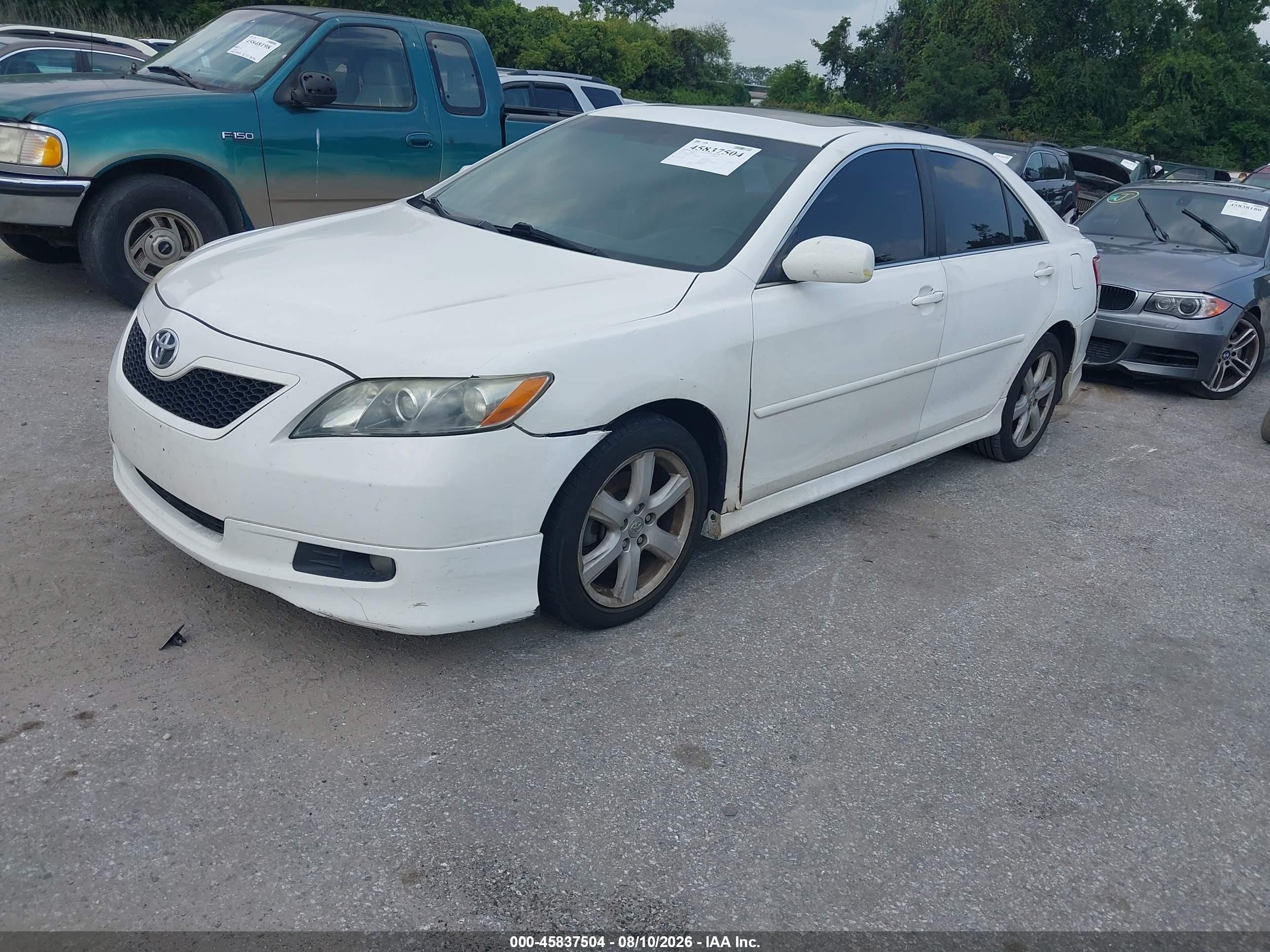 2007 Toyota Camry Se White vin: 4T1BE46K37U671087