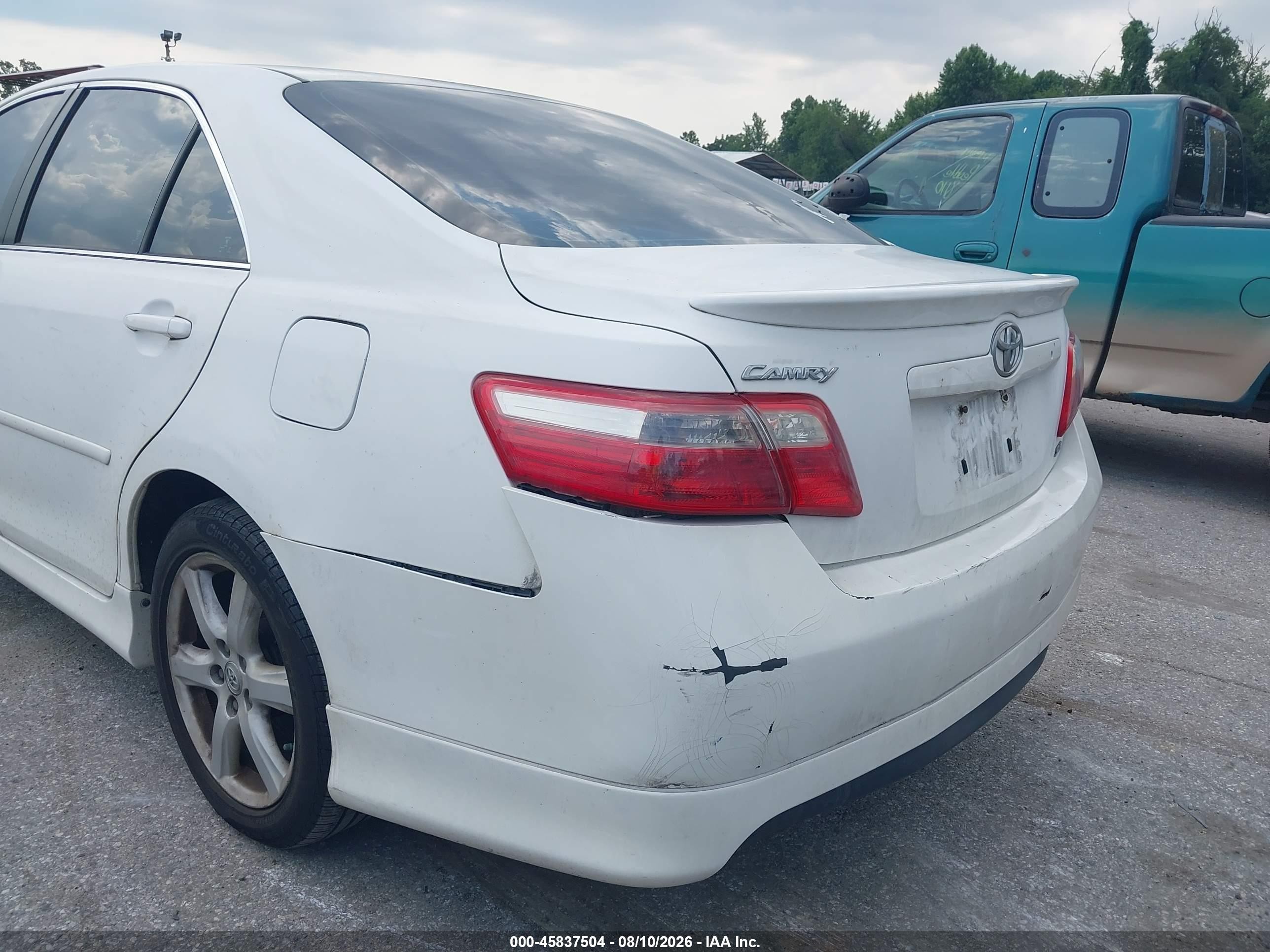 2007 Toyota Camry Se White vin: 4T1BE46K37U671087