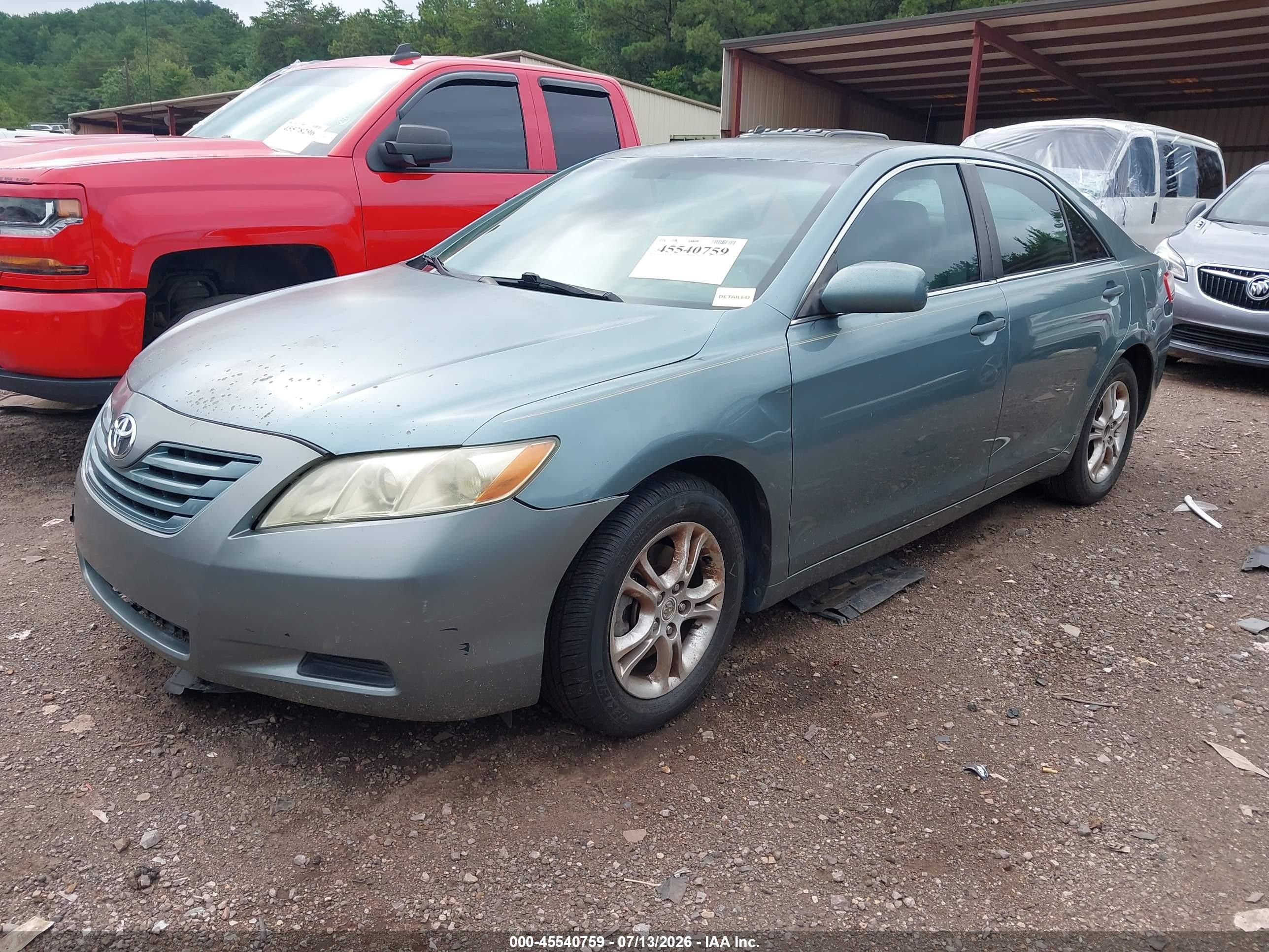 2007 Toyota Camry Le Синий vin: 4T1BE46K37U704914