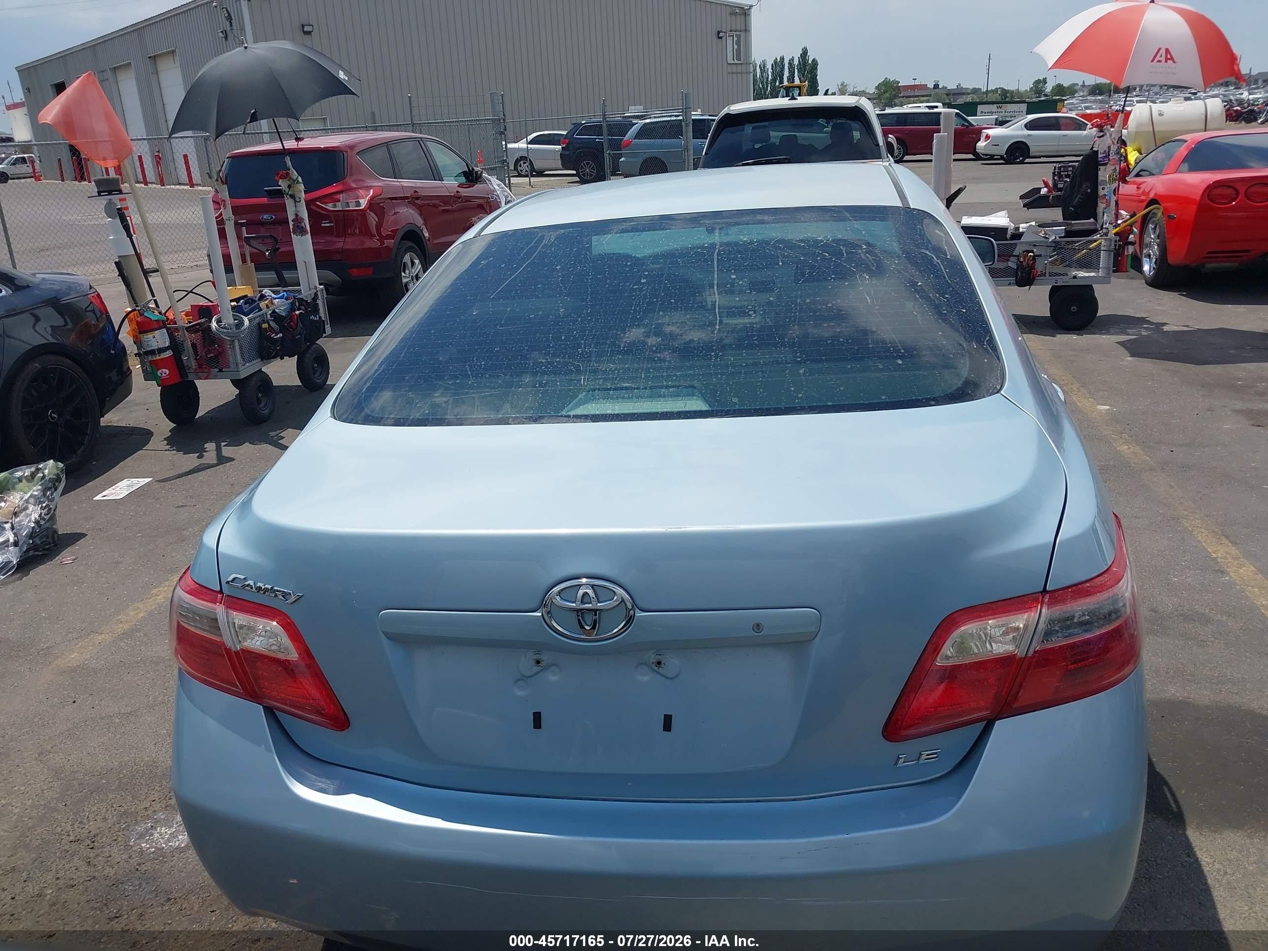2007 Toyota Camry Le Blue vin: 4T1BE46K37U718117