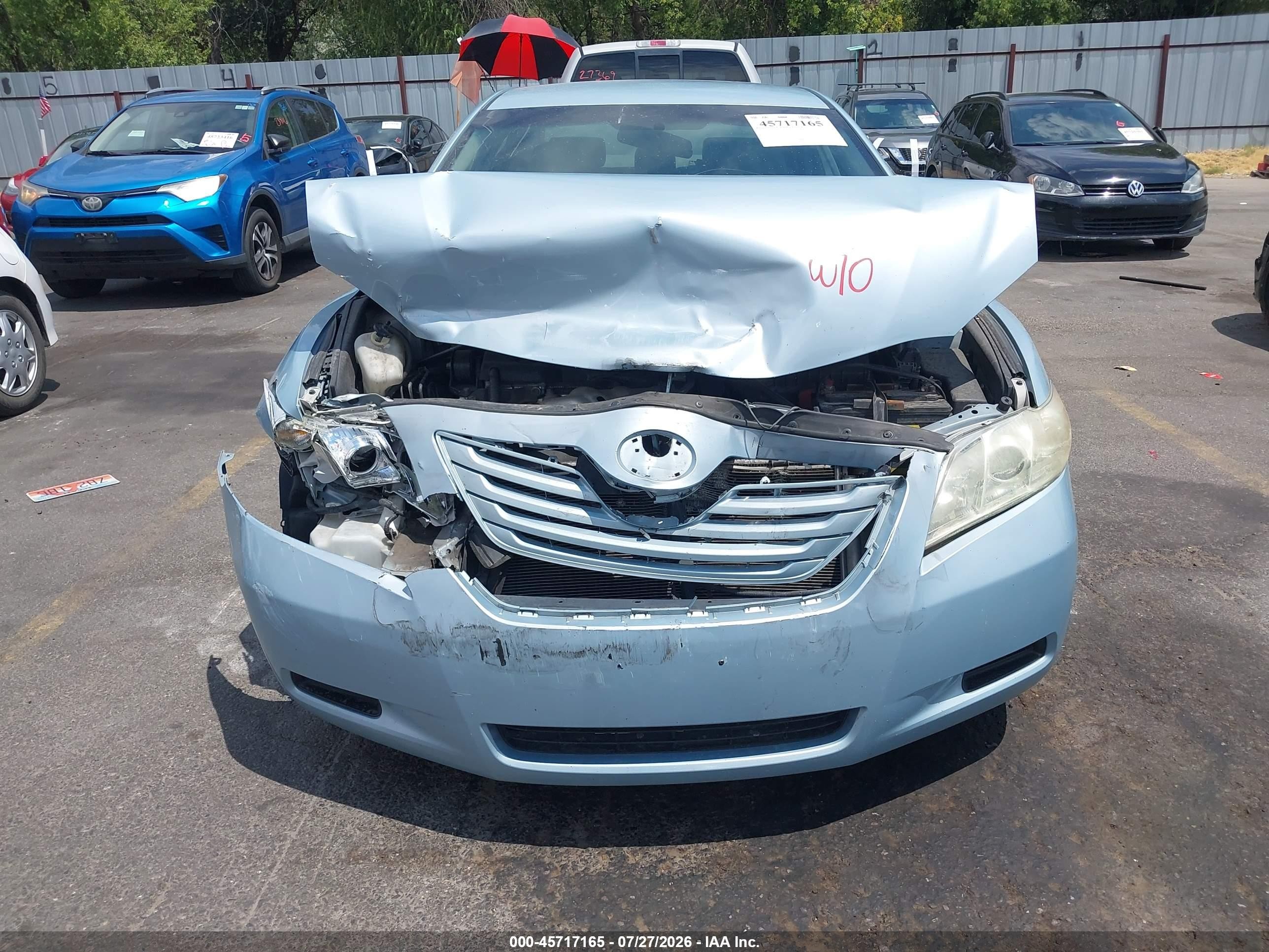 2007 Toyota Camry Le Blue vin: 4T1BE46K37U718117