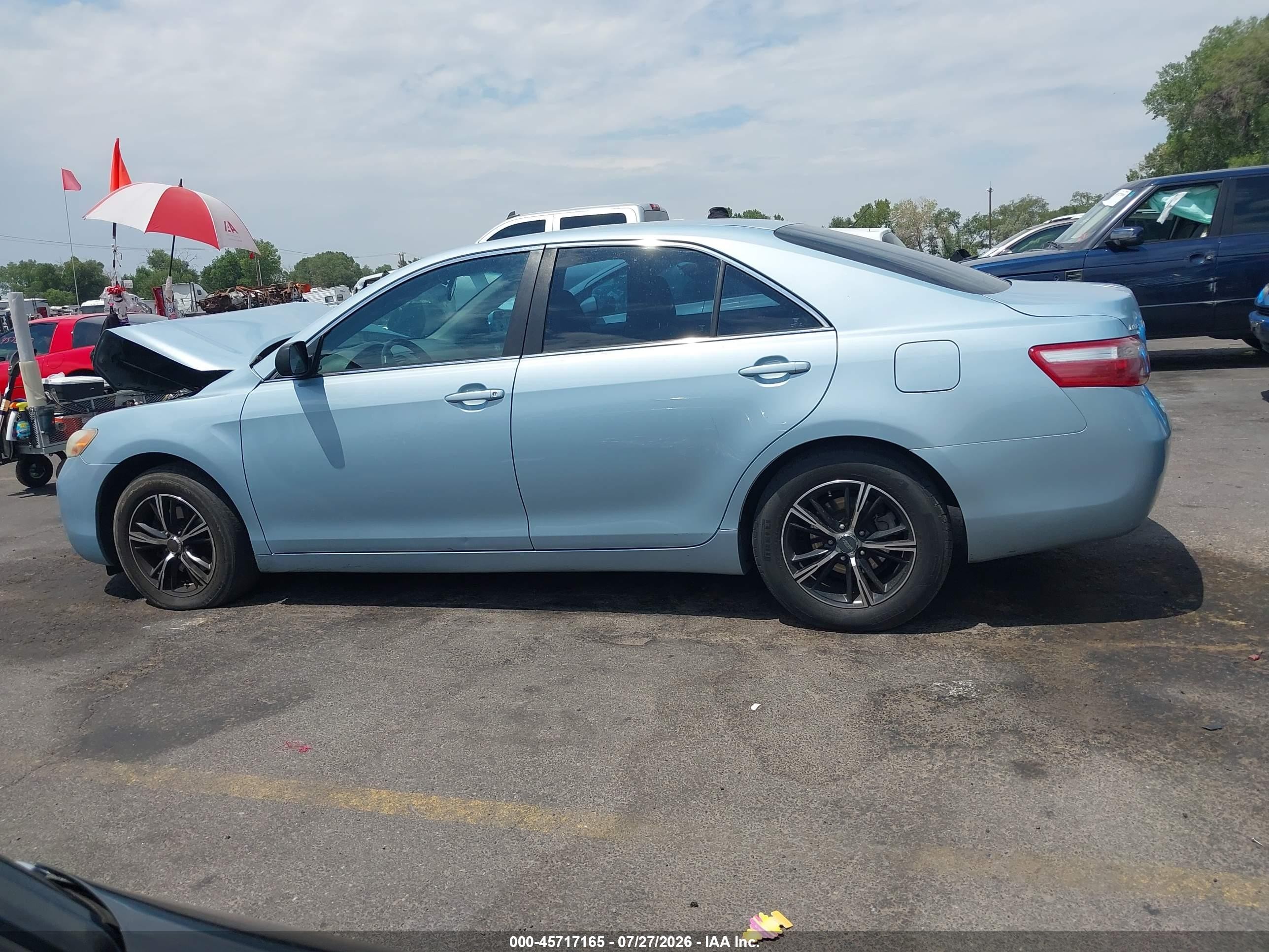 2007 Toyota Camry Le Blue vin: 4T1BE46K37U718117