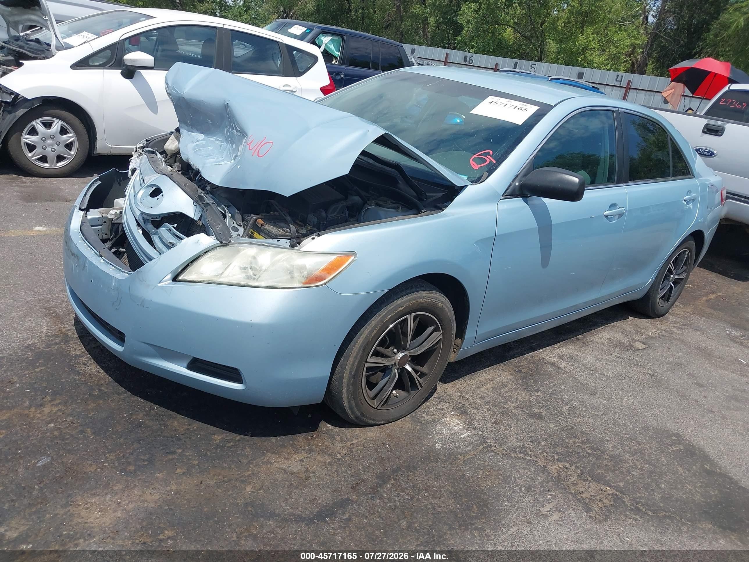 2007 Toyota Camry Le Blue vin: 4T1BE46K37U718117