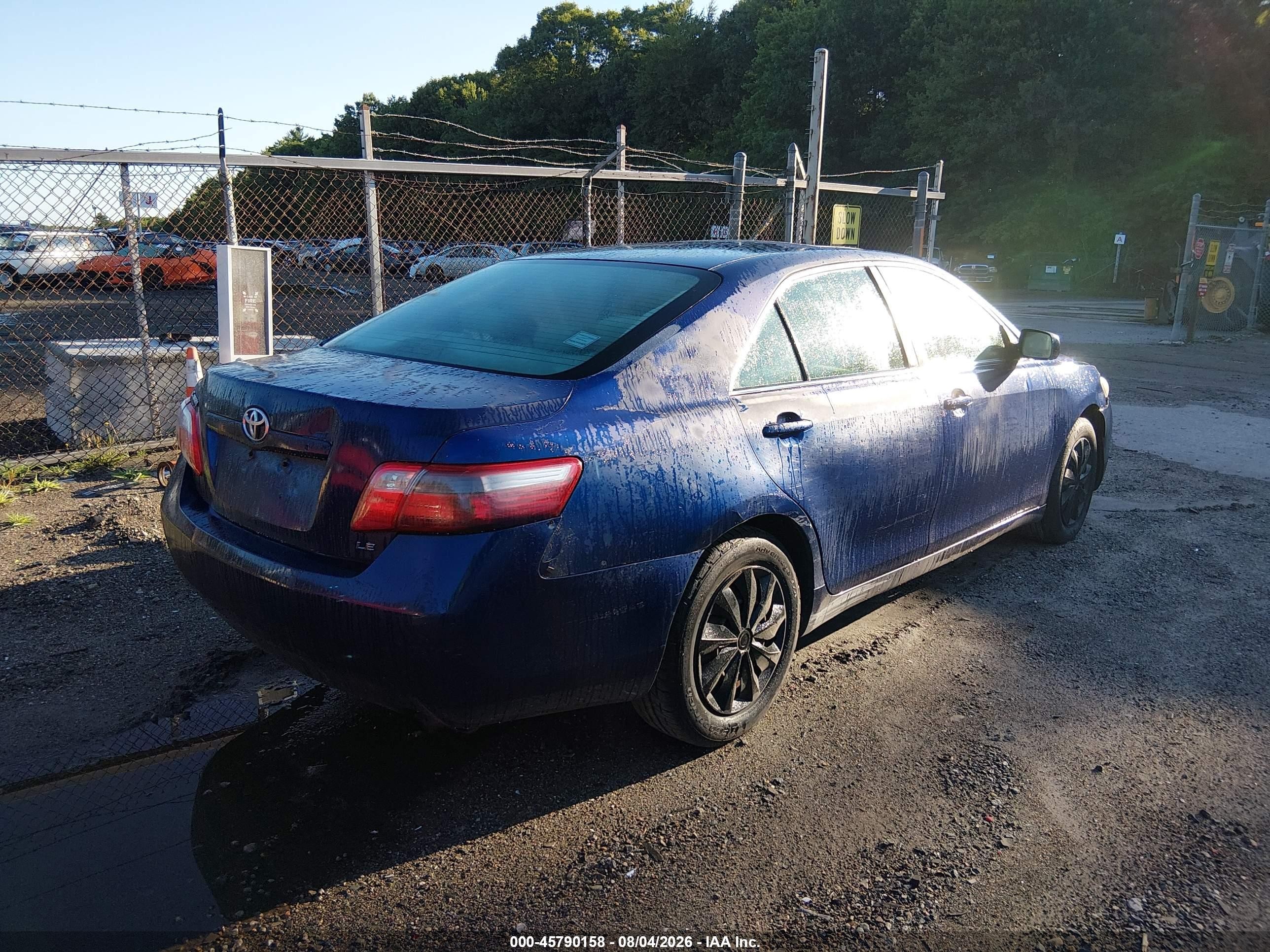2008 Toyota Camry Le Blue vin: 4T1BE46K38U203393