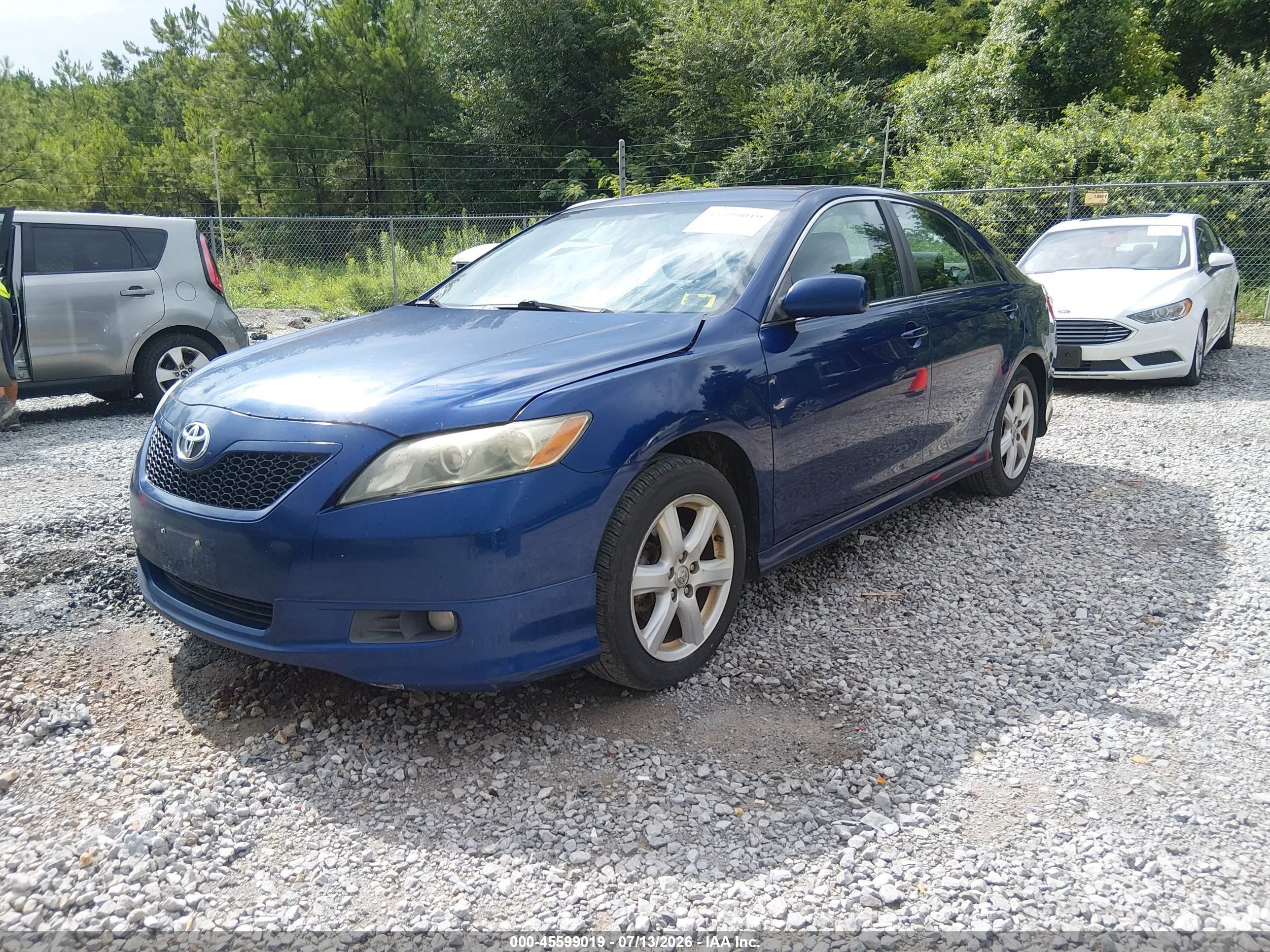 2008 Toyota Camry Se Blue vin: 4T1BE46K38U246177