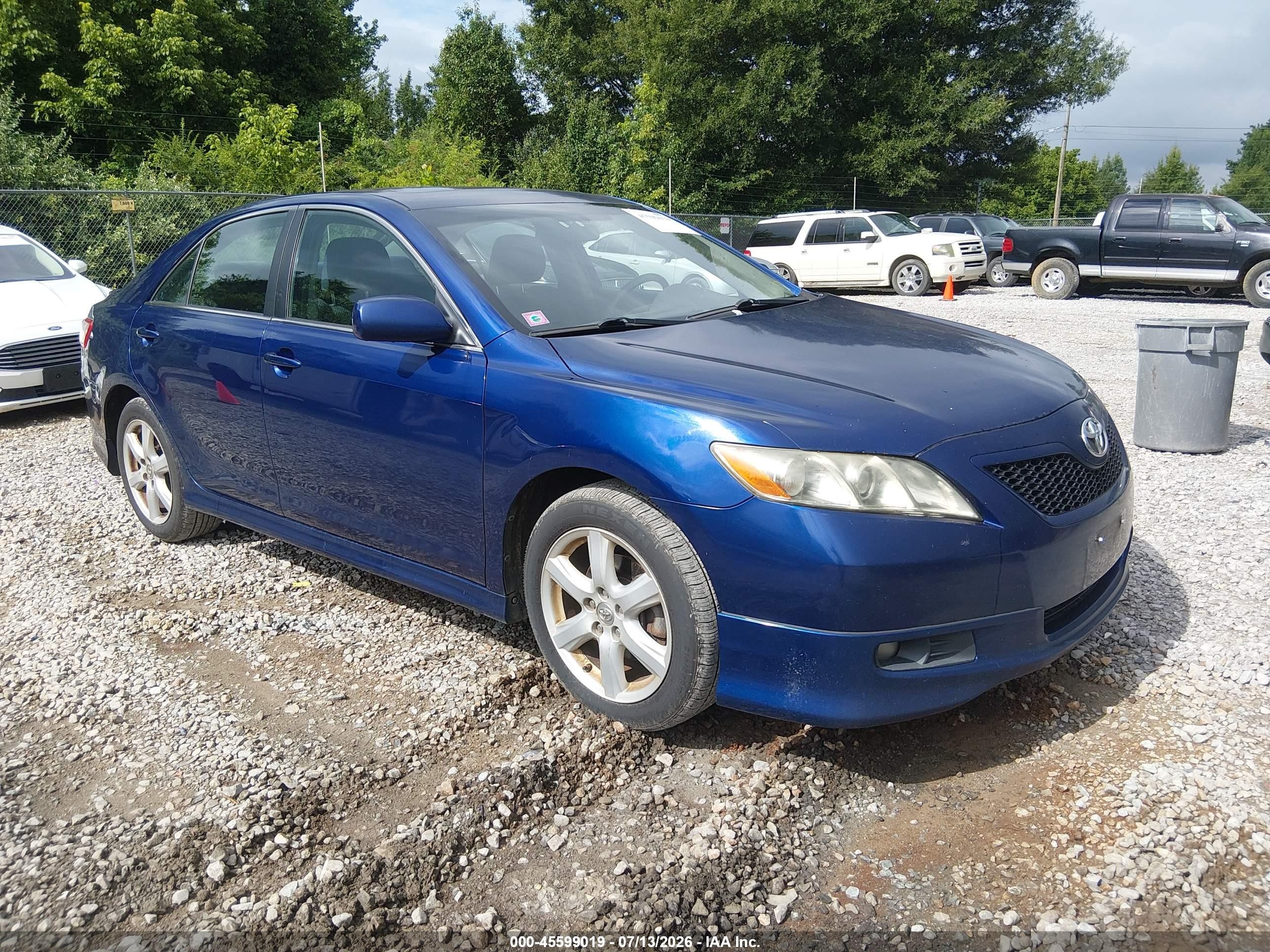 2008 Toyota Camry Se Blue vin: 4T1BE46K38U246177