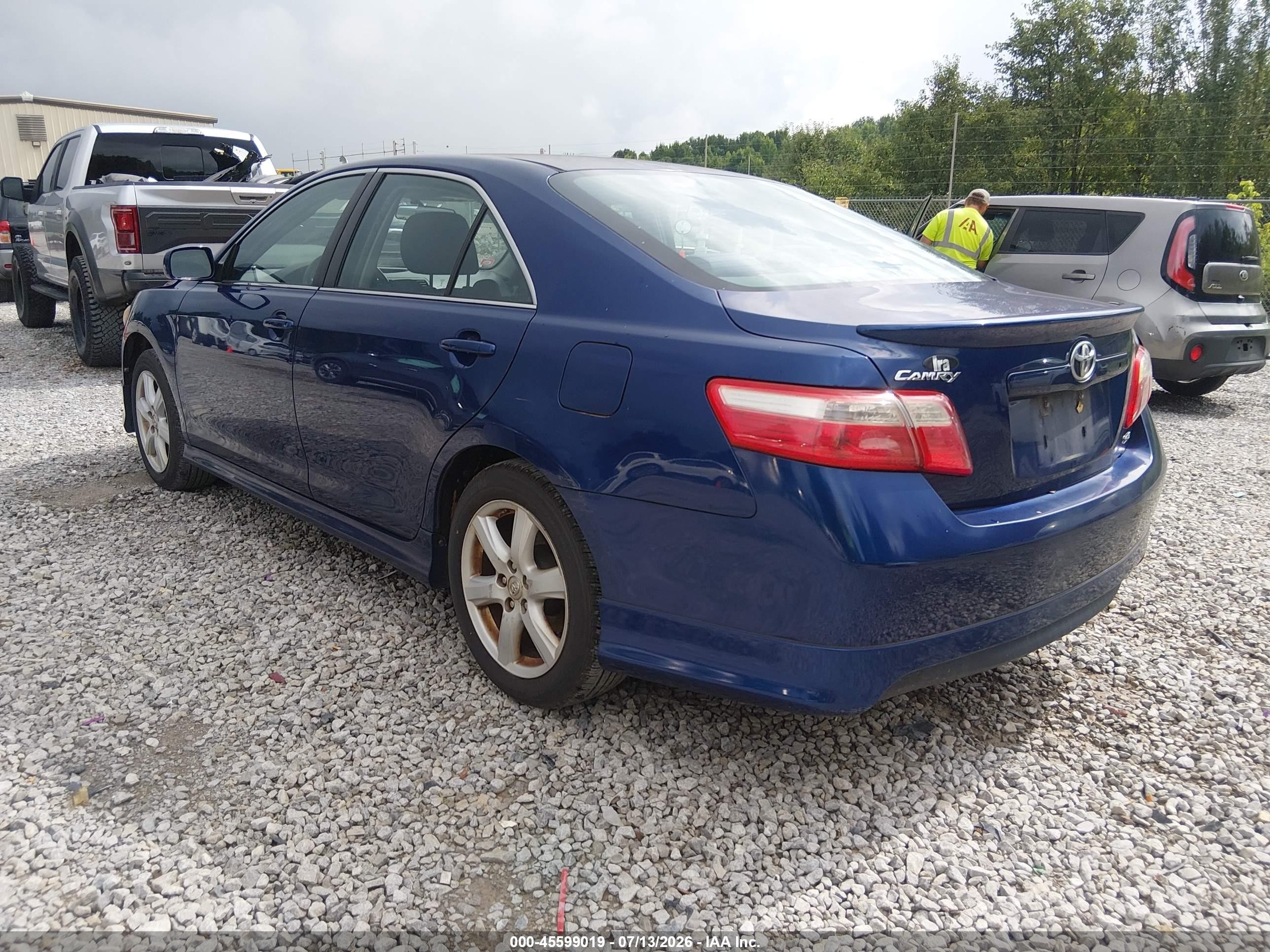 2008 Toyota Camry Se Blue vin: 4T1BE46K38U246177
