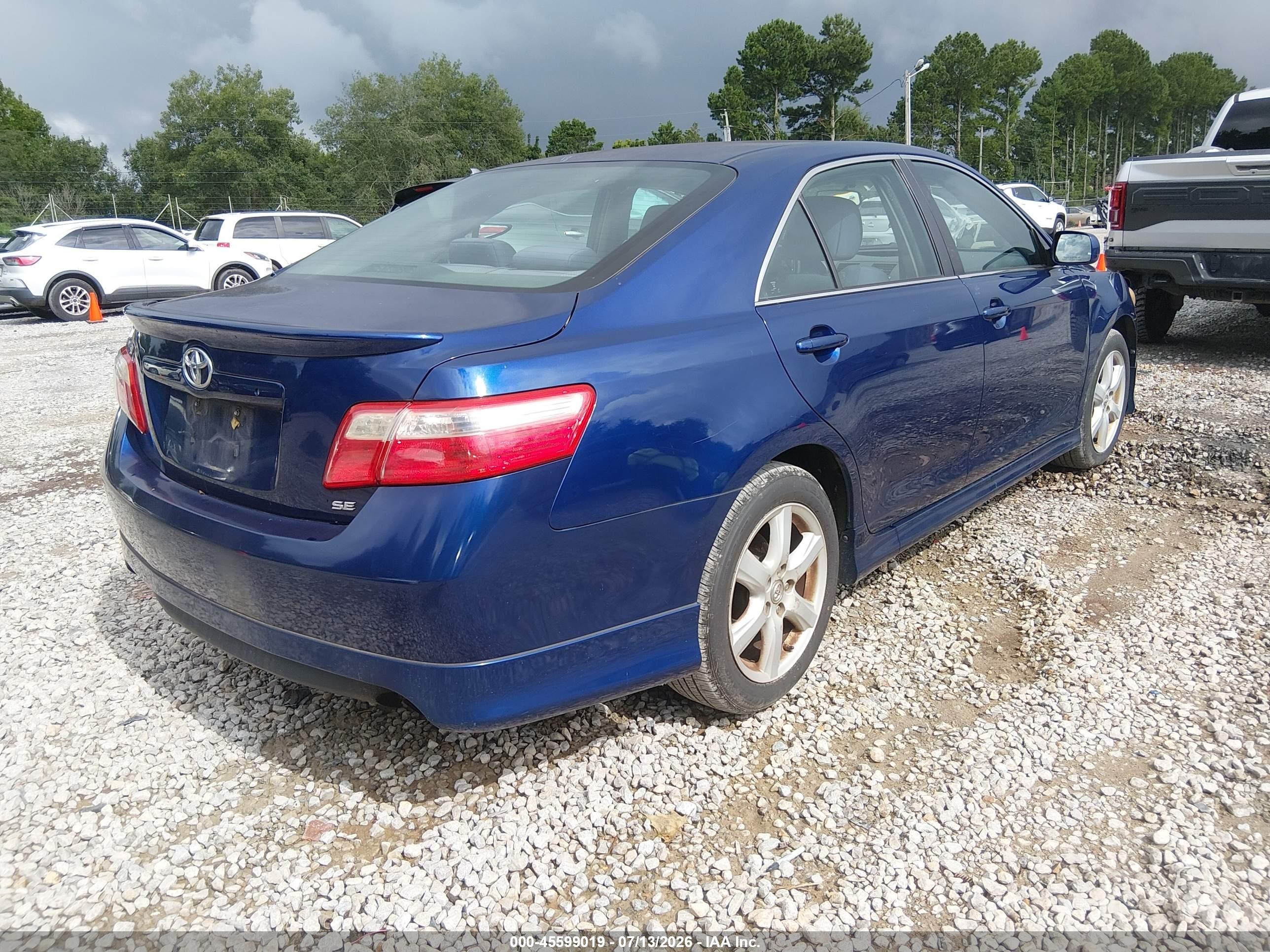 2008 Toyota Camry Se Blue vin: 4T1BE46K38U246177