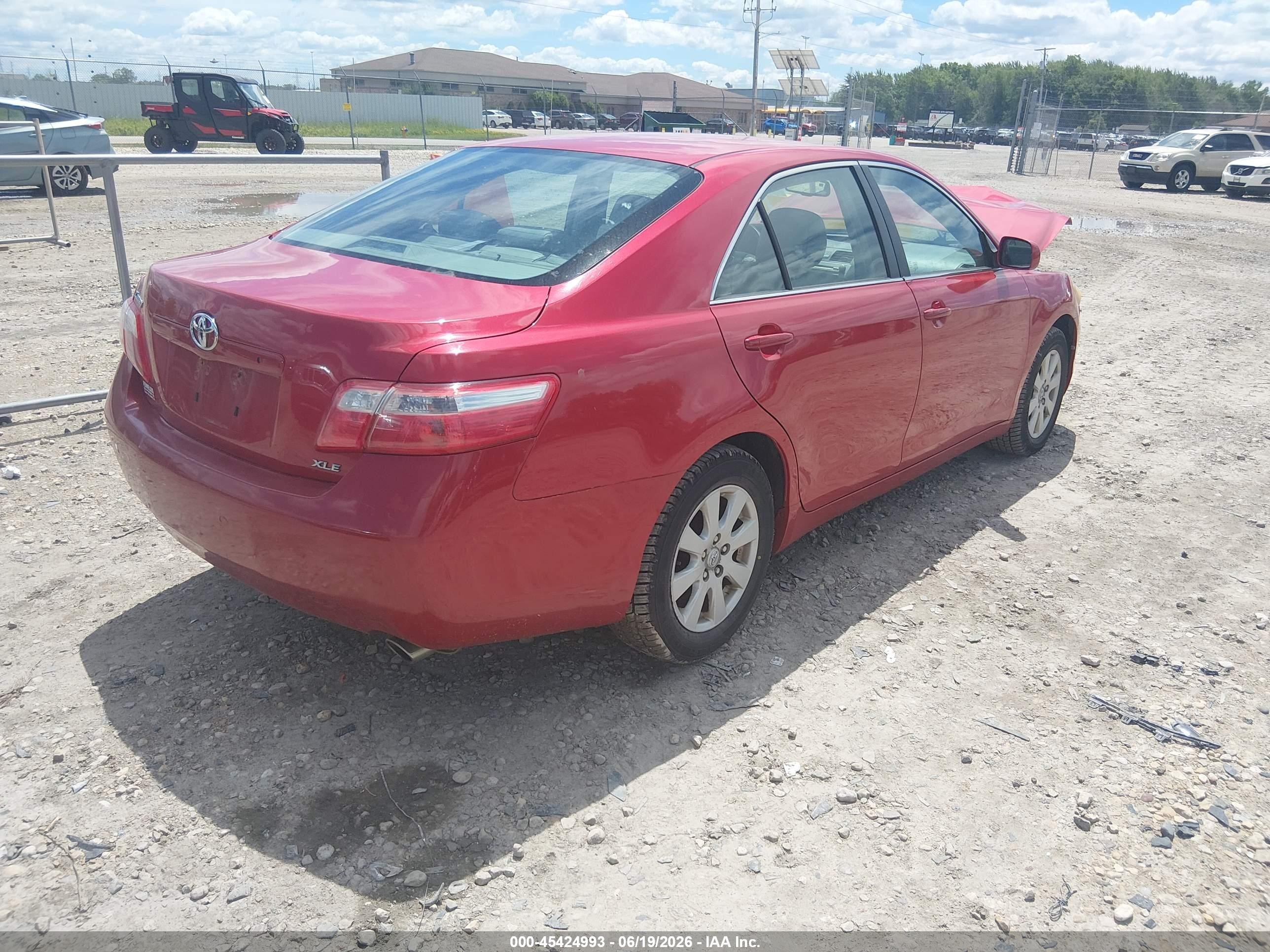 2008 Toyota Camry Xle Red vin: 4T1BE46K38U248043