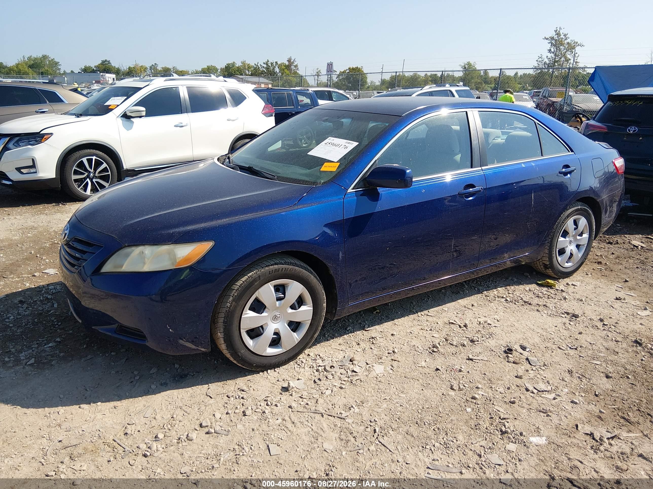 2008 Toyota Camry Le Blue vin: 4T1BE46K38U250696