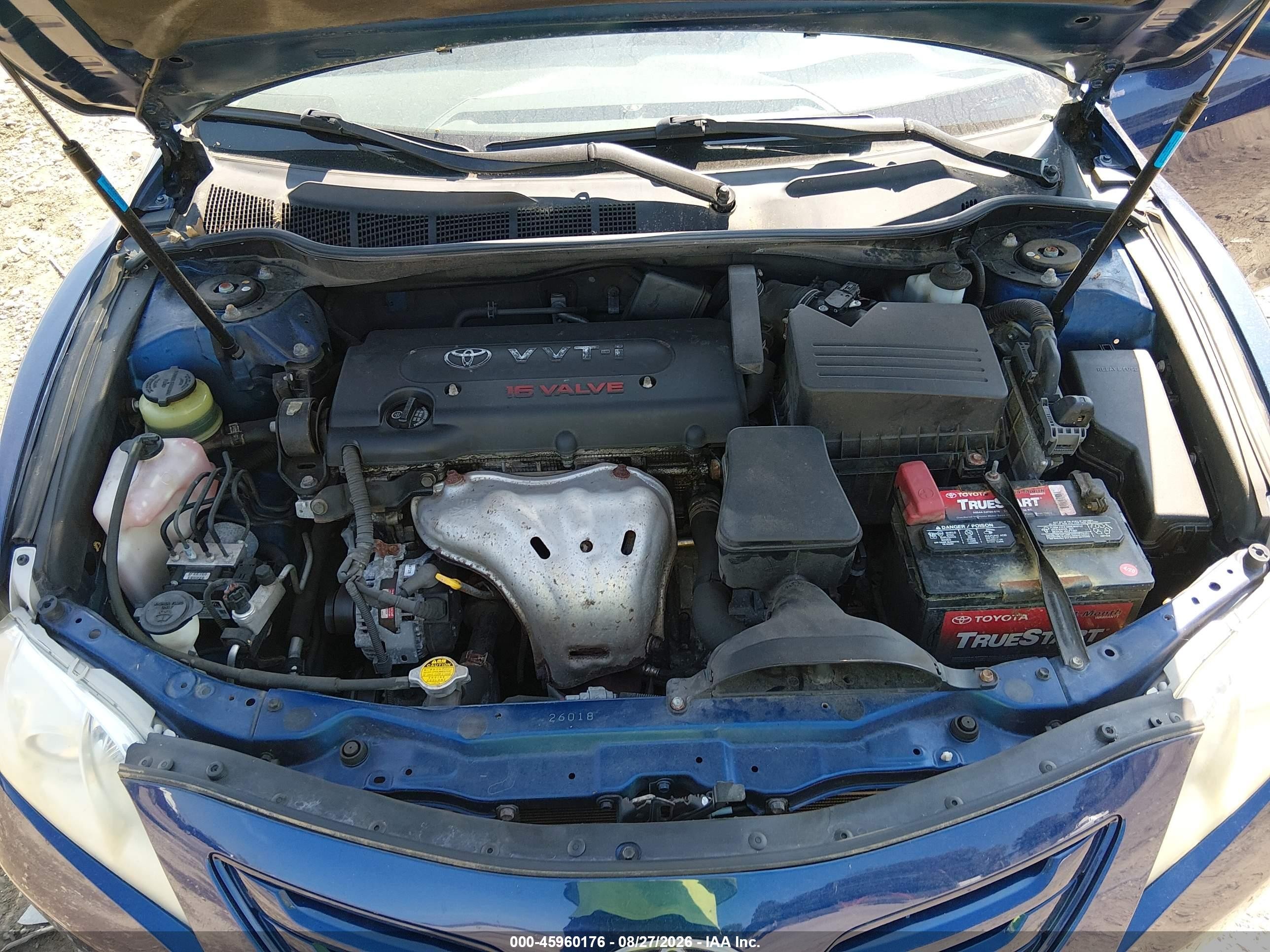 2008 Toyota Camry Le Blue vin: 4T1BE46K38U250696