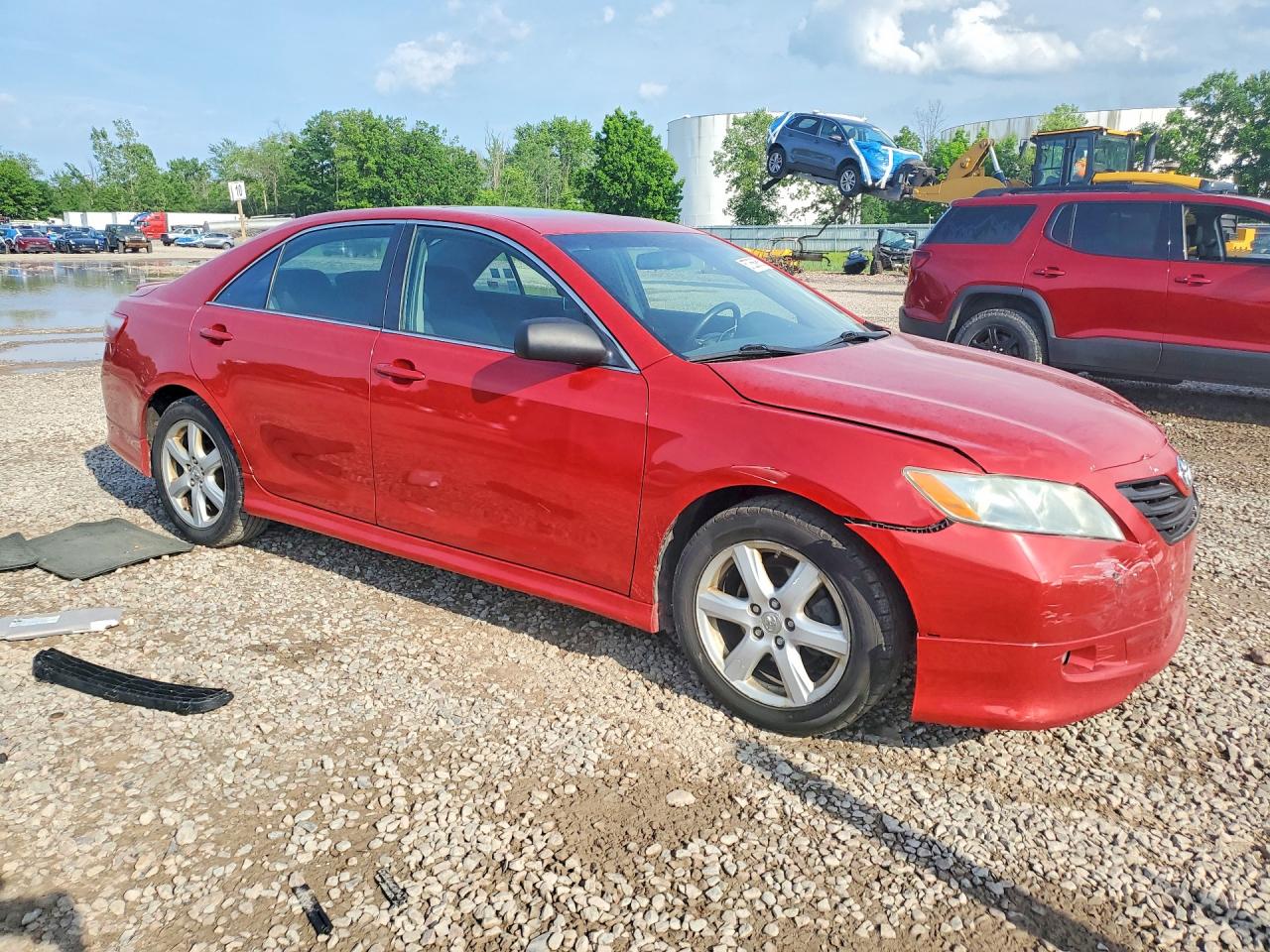 2008 Toyota Camry Se Red vin: 4T1BE46K38U252478