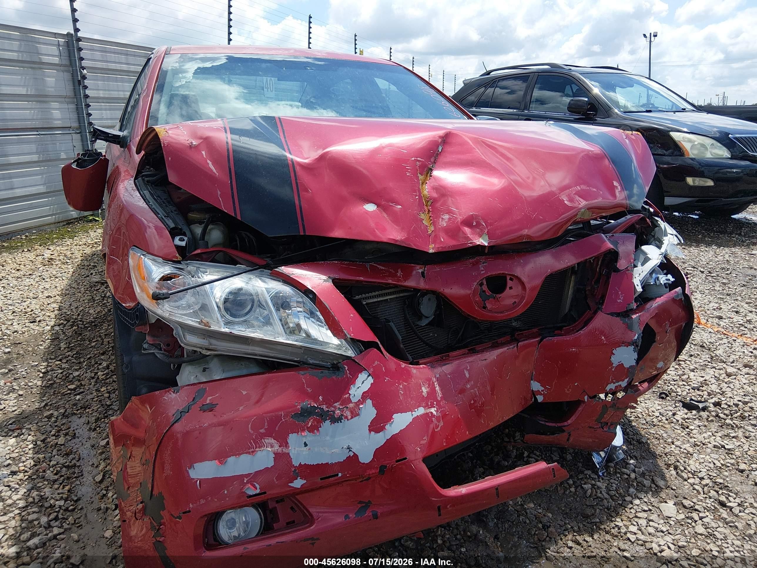 2008 Toyota Camry Se Red vin: 4T1BE46K38U257860
