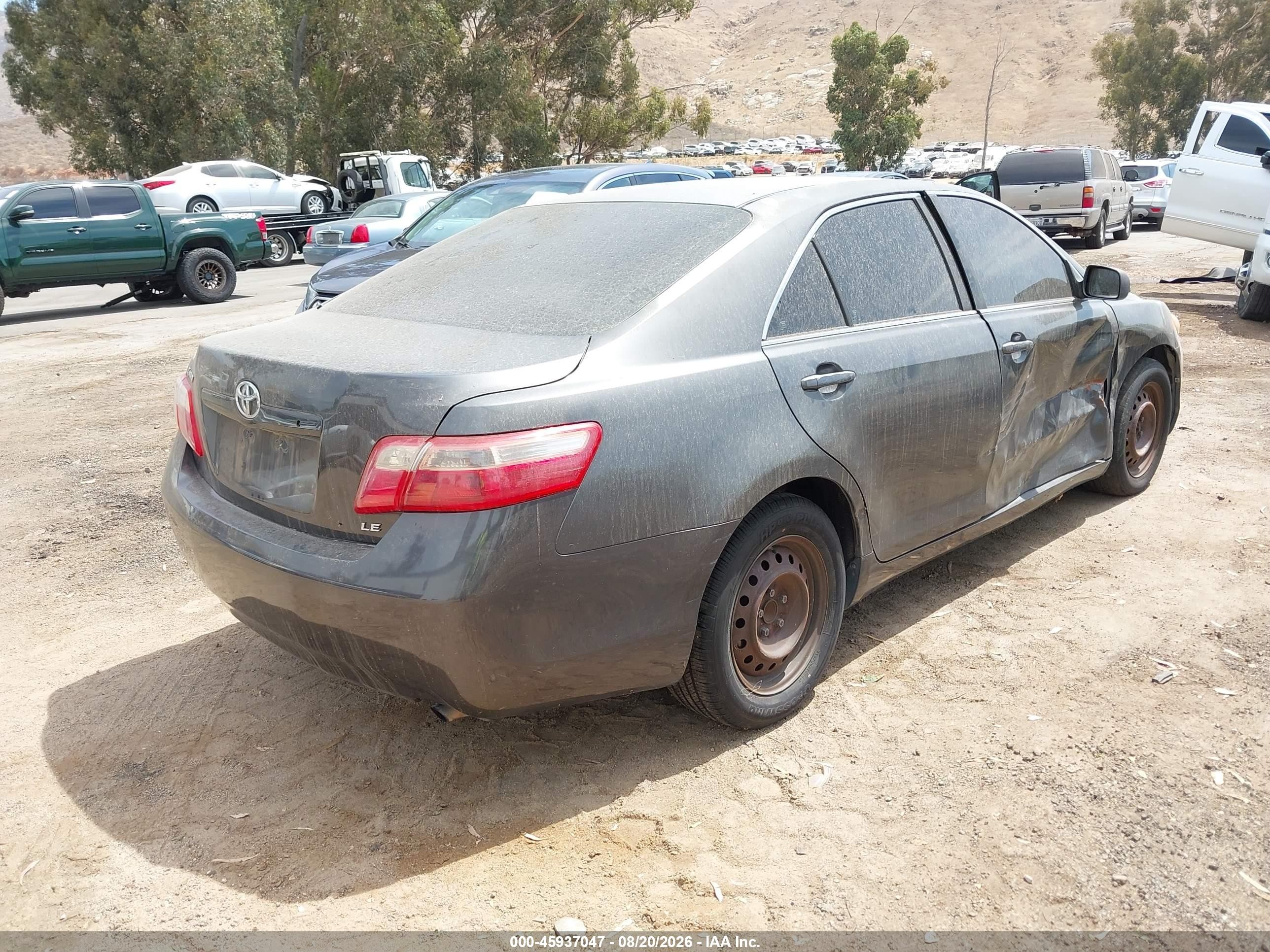 2008 Toyota Camry Le Gray vin: 4T1BE46K38U736330