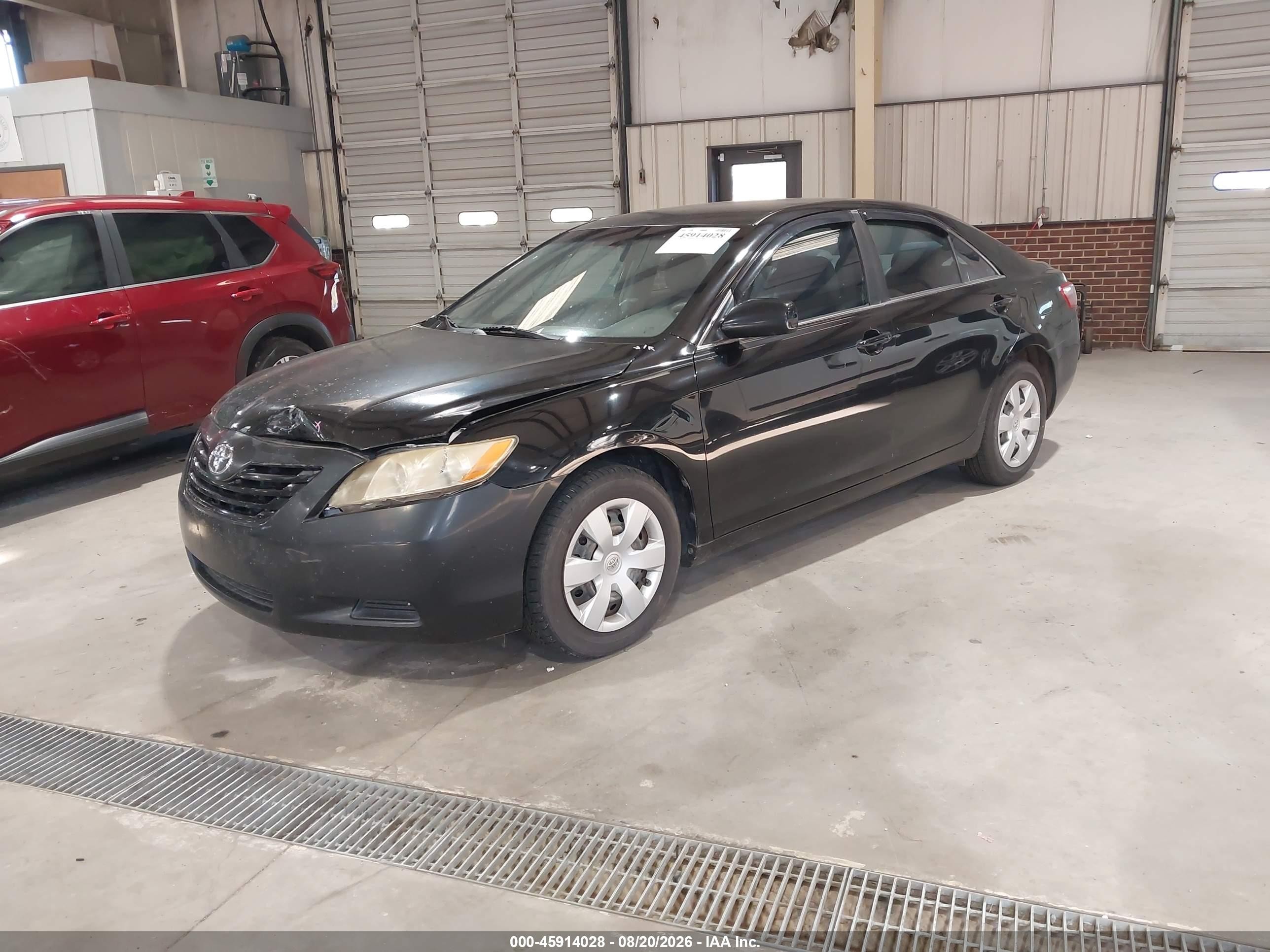 2008 Toyota Camry Black vin: 4T1BE46K38U742824
