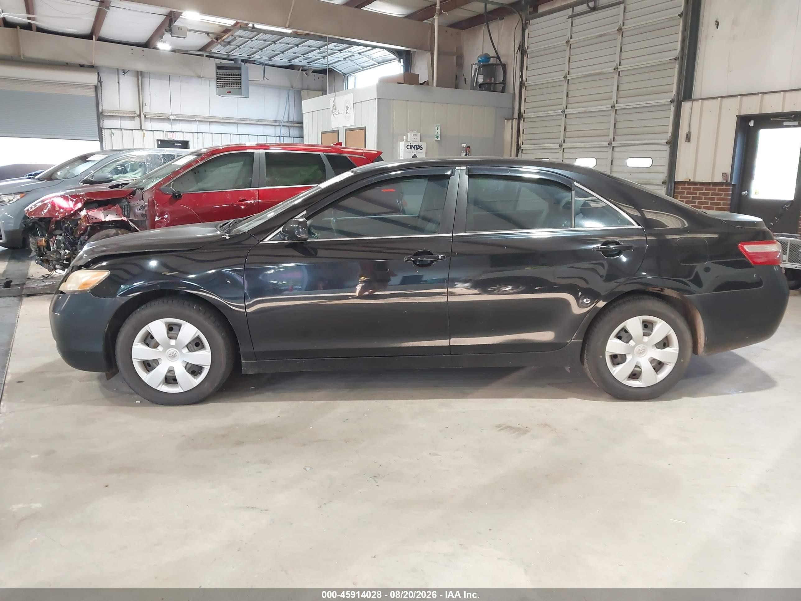 2008 Toyota Camry Black vin: 4T1BE46K38U742824