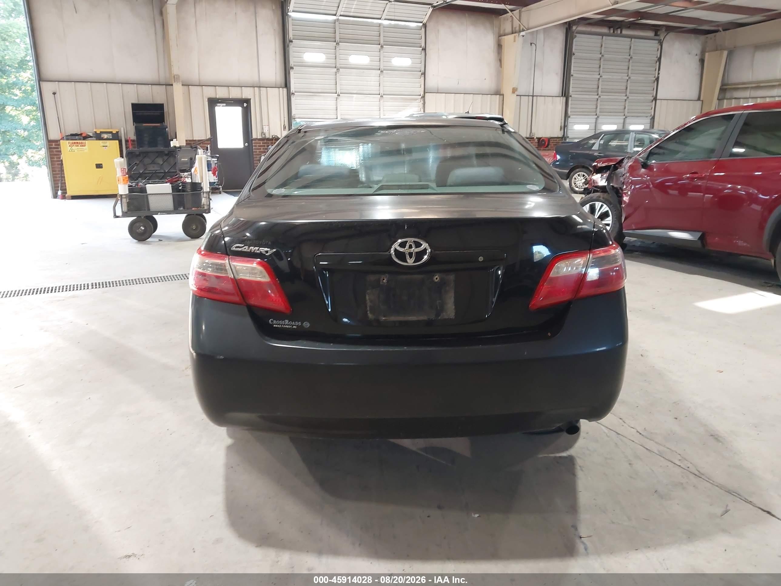 2008 Toyota Camry Black vin: 4T1BE46K38U742824