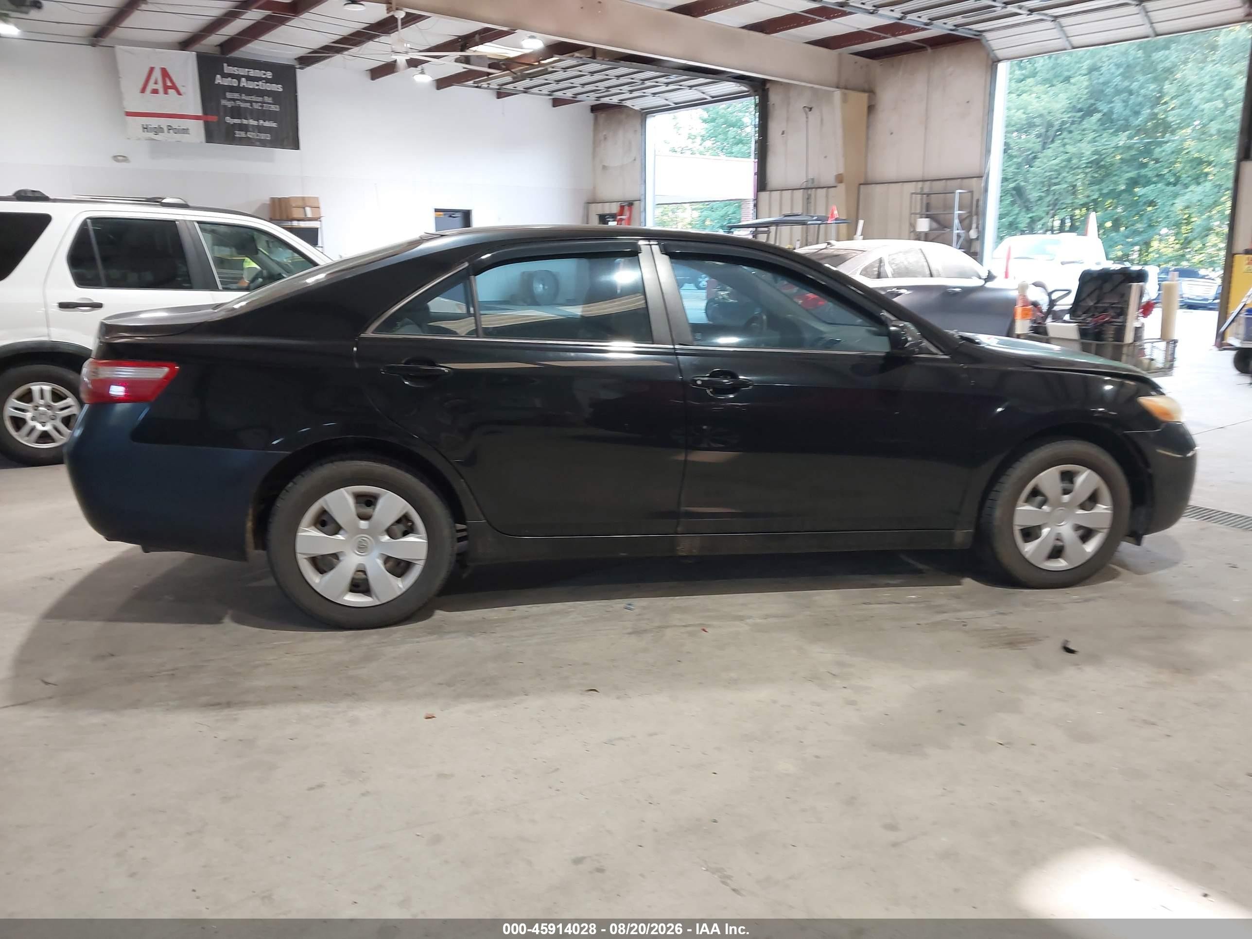 2008 Toyota Camry Black vin: 4T1BE46K38U742824