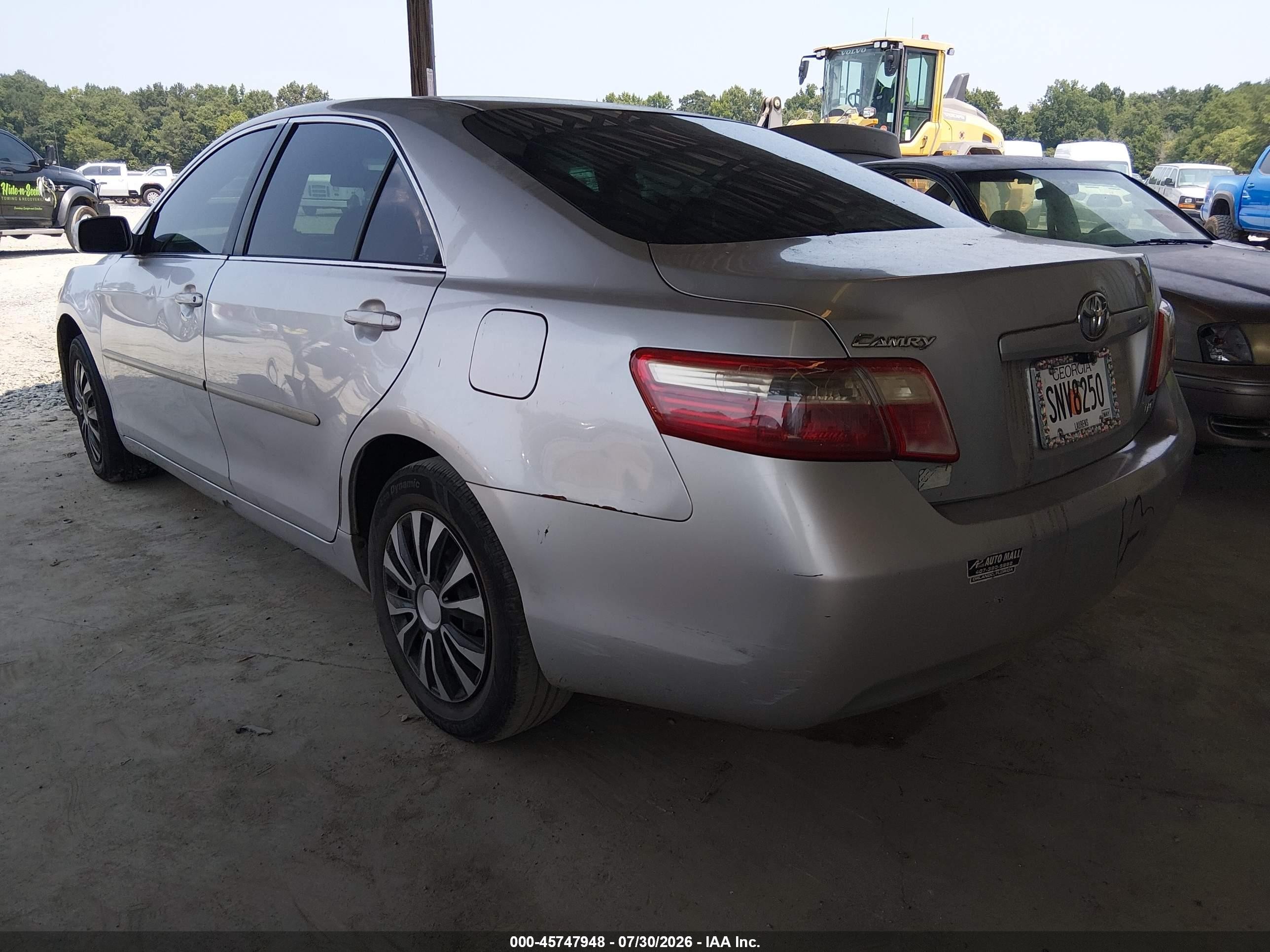 2008 Toyota Camry Le Silver vin: 4T1BE46K38U753791