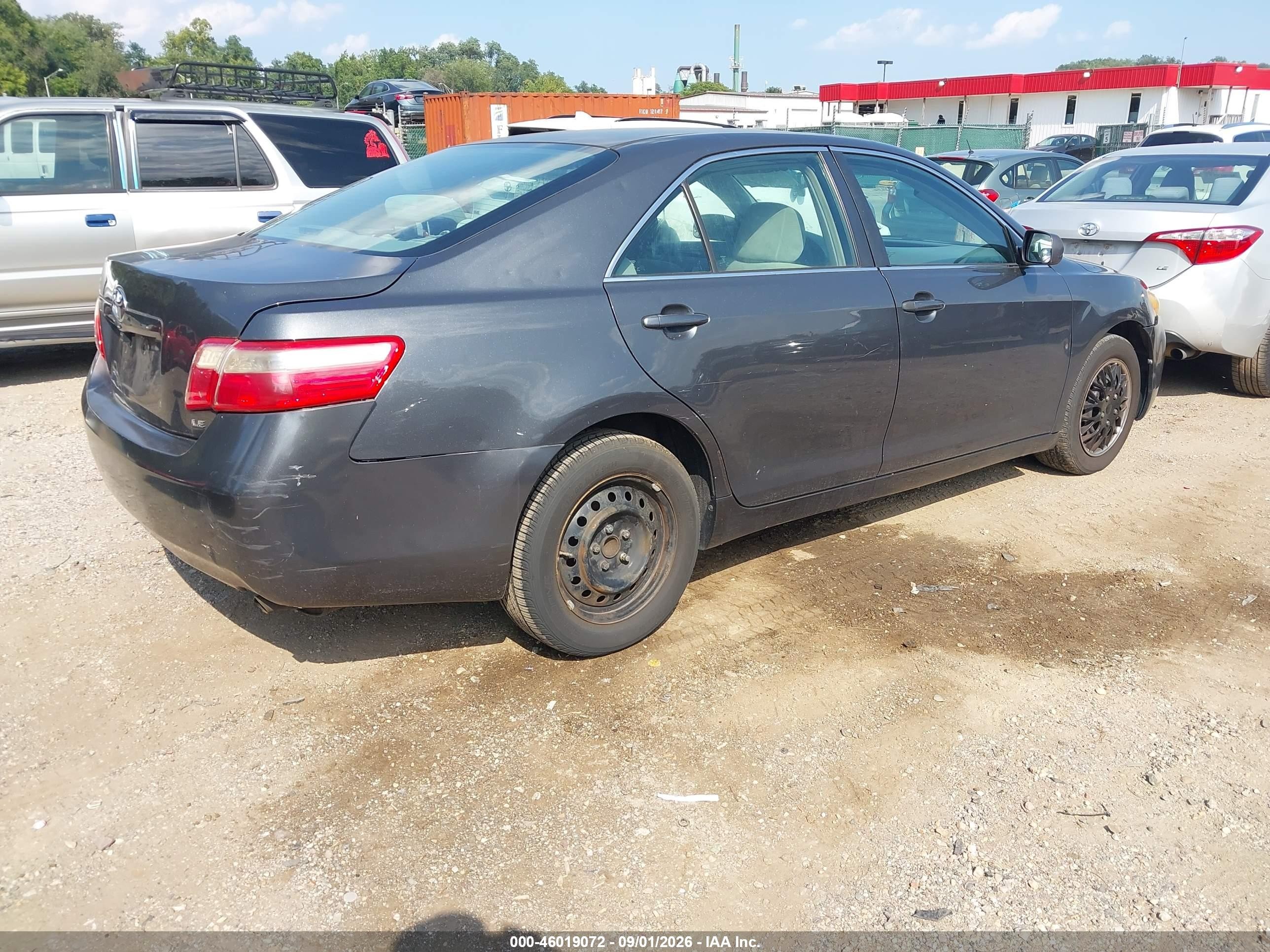 2008 Toyota Camry Le Gray vin: 4T1BE46K38U779291