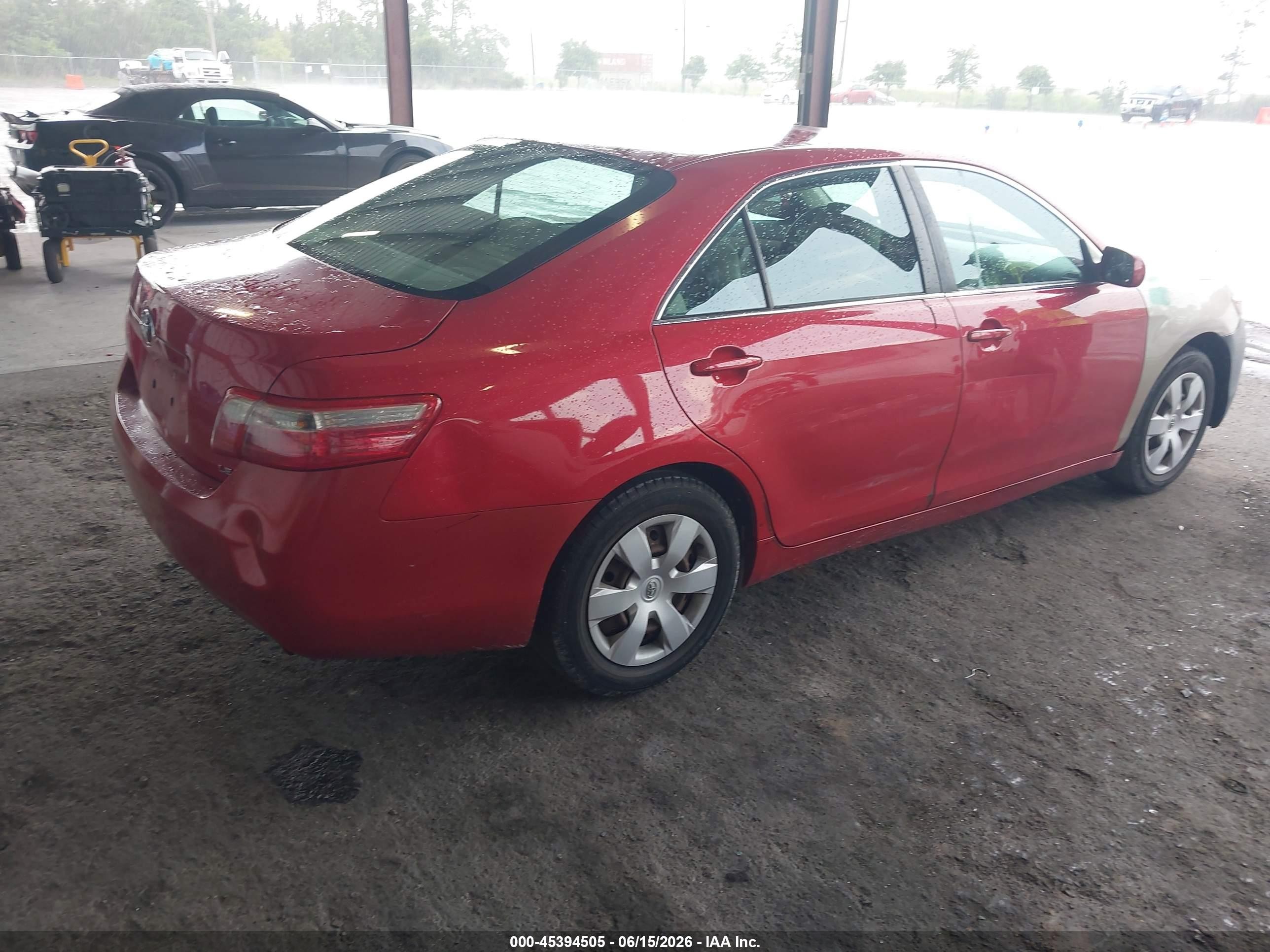 2009 Toyota Camry Le Red vin: 4T1BE46K39U284672