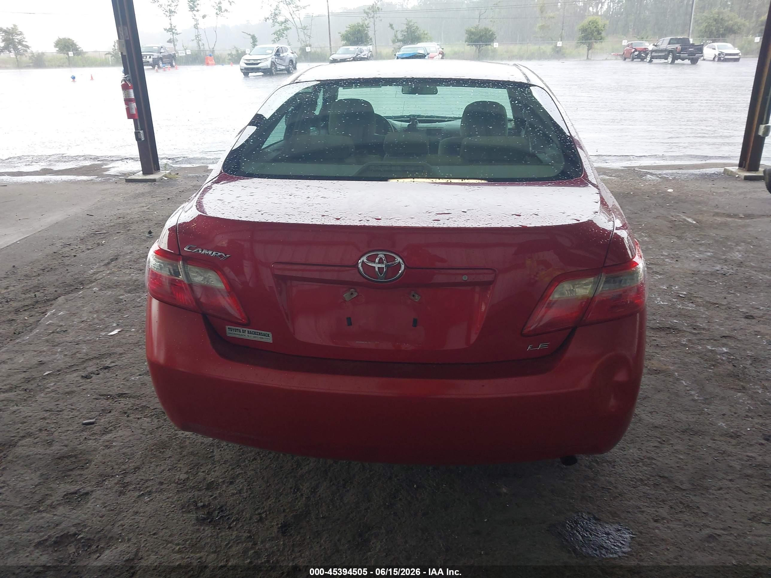 2009 Toyota Camry Le Red vin: 4T1BE46K39U284672