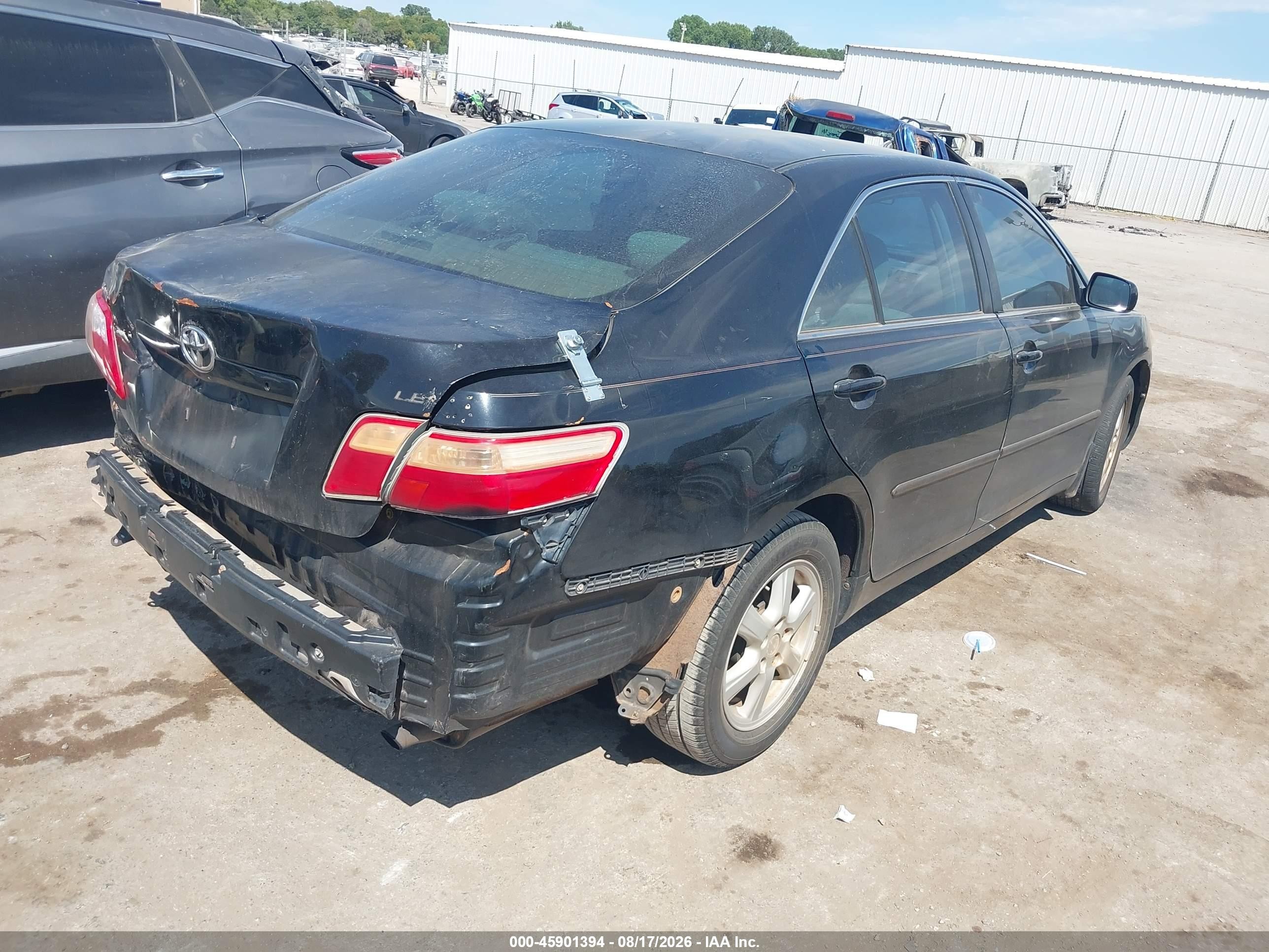 2009 Toyota Camry Le Черный vin: 4T1BE46K39U285725