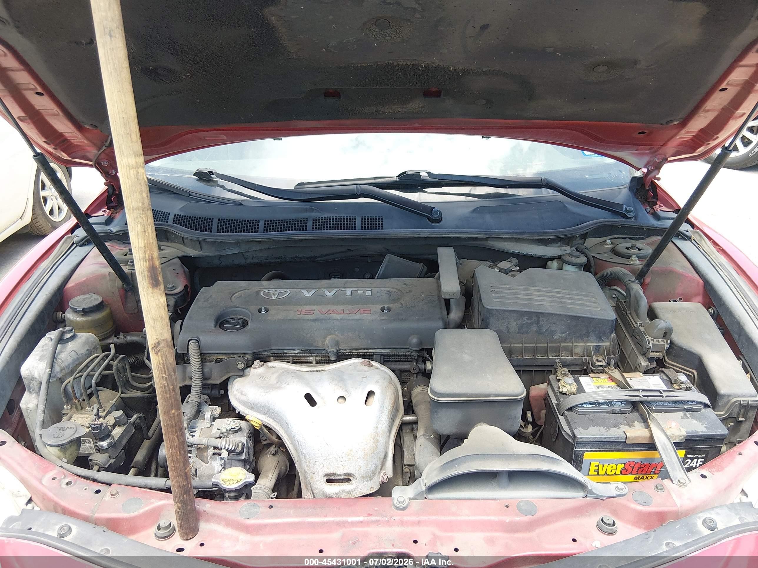 2009 Toyota Camry Le Red vin: 4T1BE46K39U291153