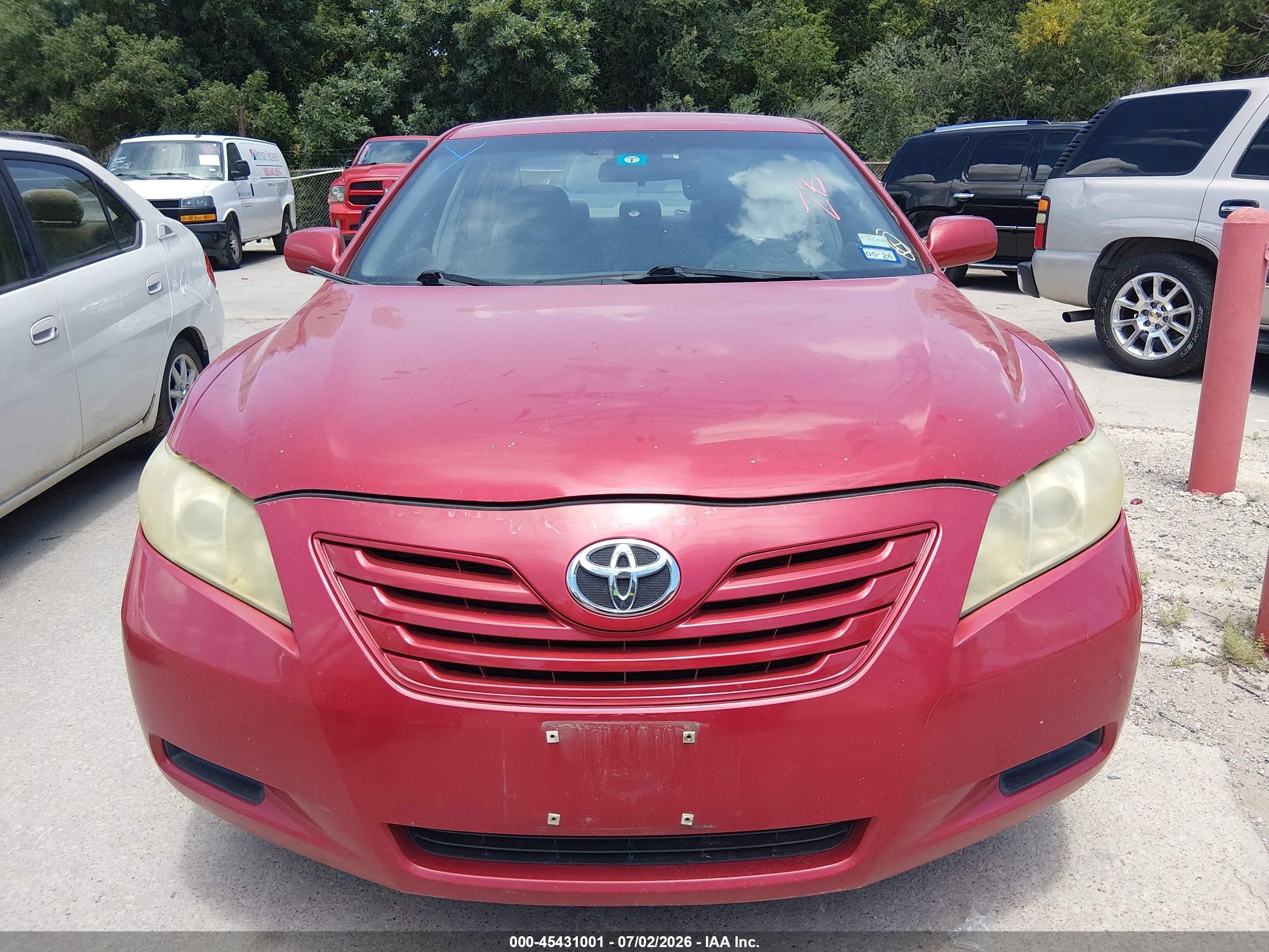 2009 Toyota Camry Le Red vin: 4T1BE46K39U291153