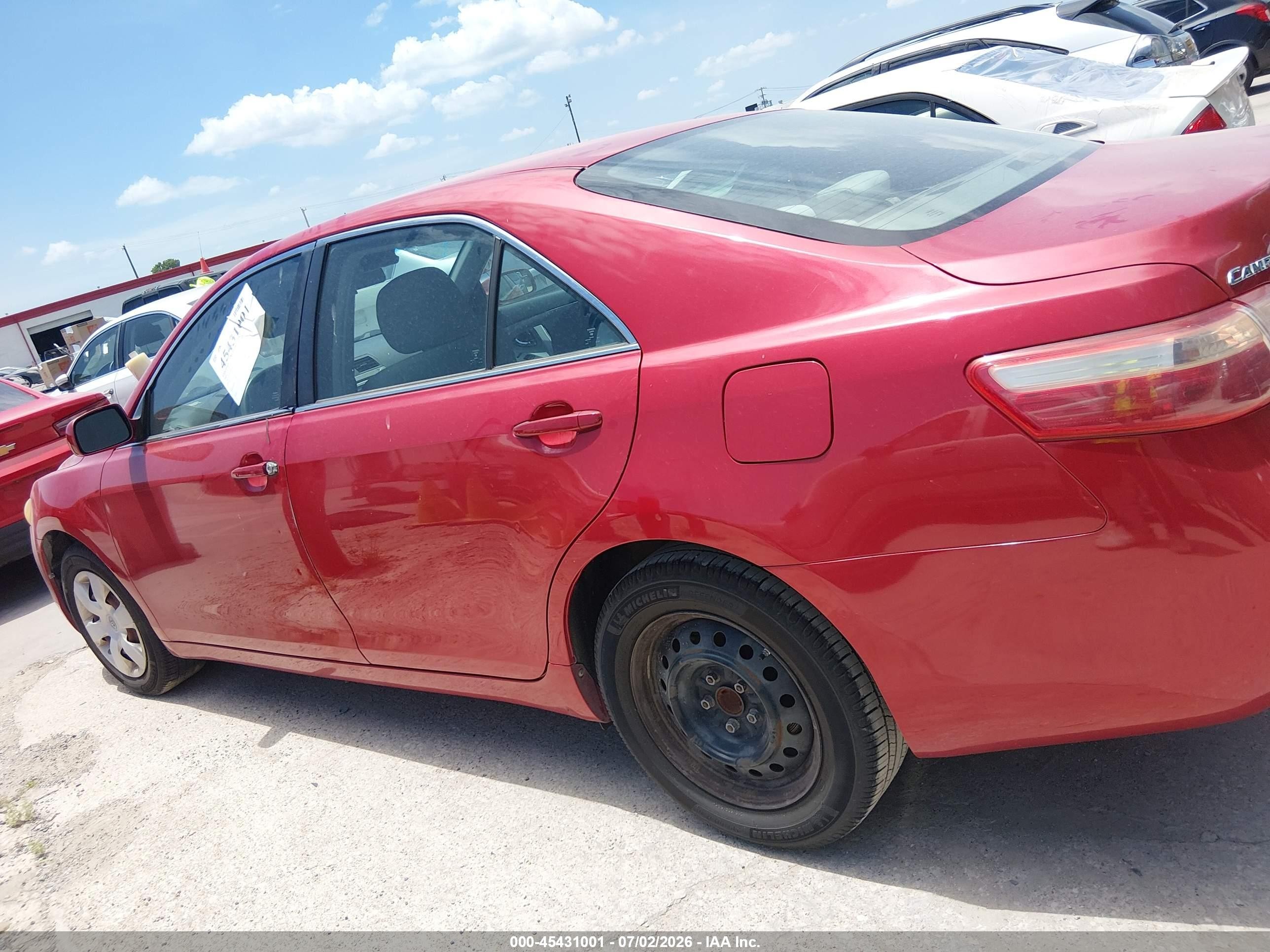 2009 Toyota Camry Le Red vin: 4T1BE46K39U291153