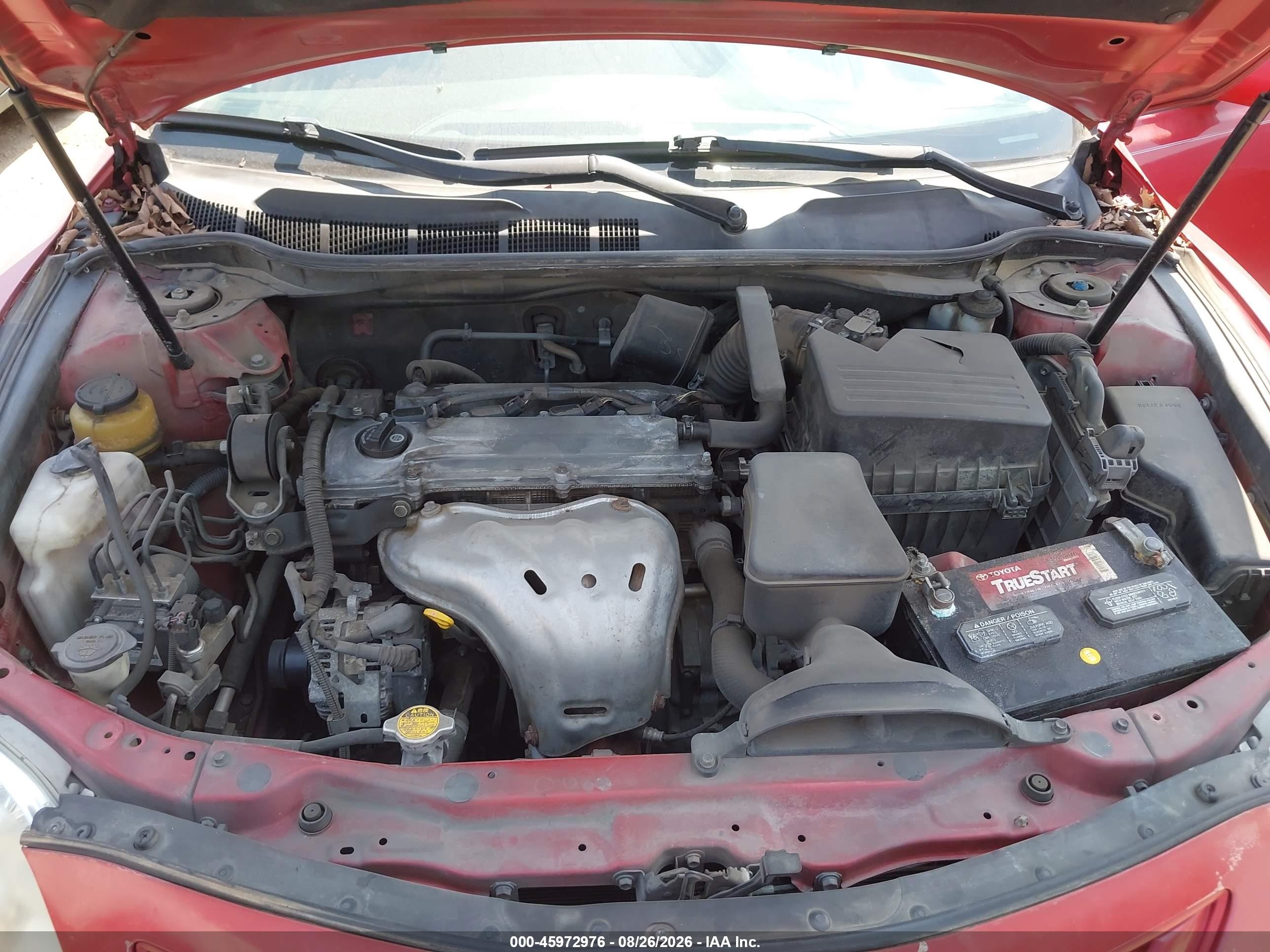 2009 Toyota Camry Le Красный vin: 4T1BE46K39U357815