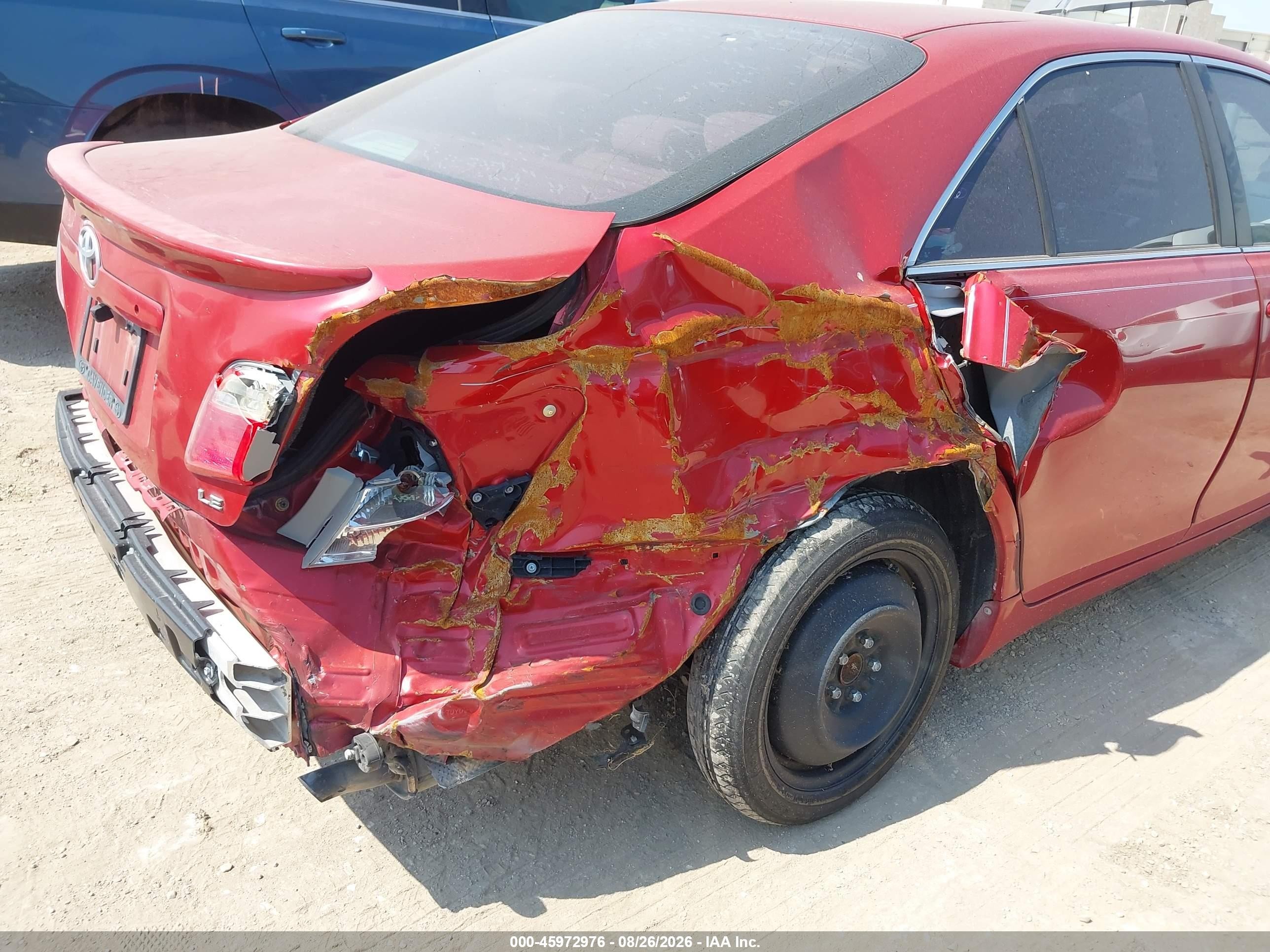 2009 Toyota Camry Le Красный vin: 4T1BE46K39U357815