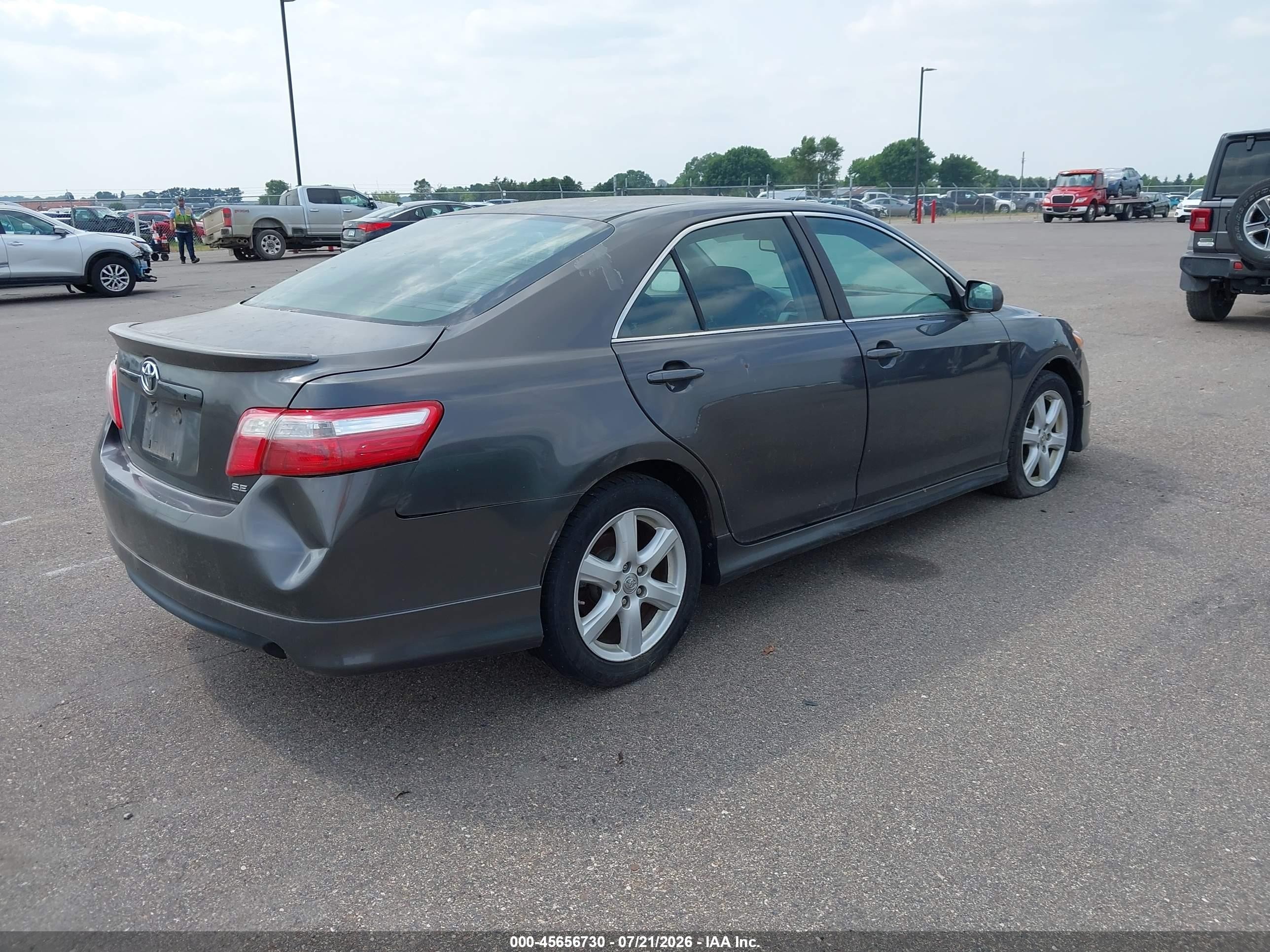 2009 Toyota Camry Se Gray vin: 4T1BE46K39U382049