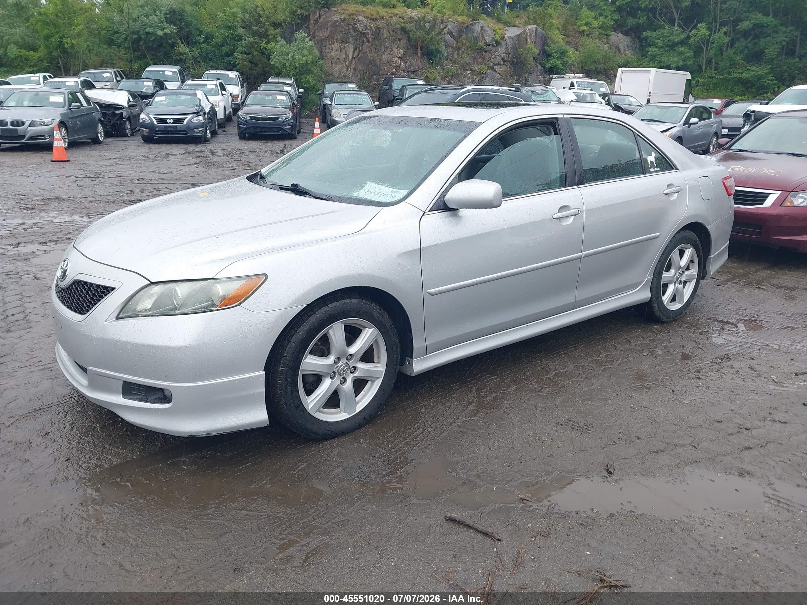 2009 Toyota Camry Se Silver vin: 4T1BE46K39U412523