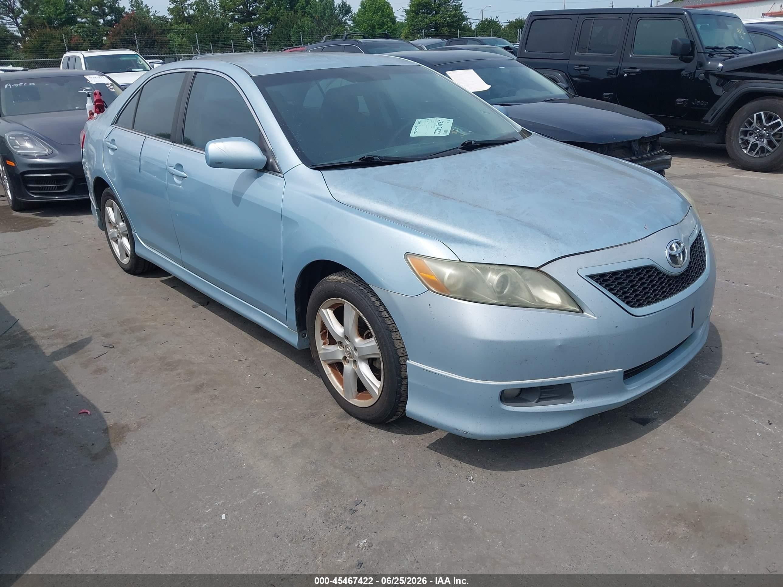 2009 Toyota Camry Se Light Blue vin: 4T1BE46K39U845324