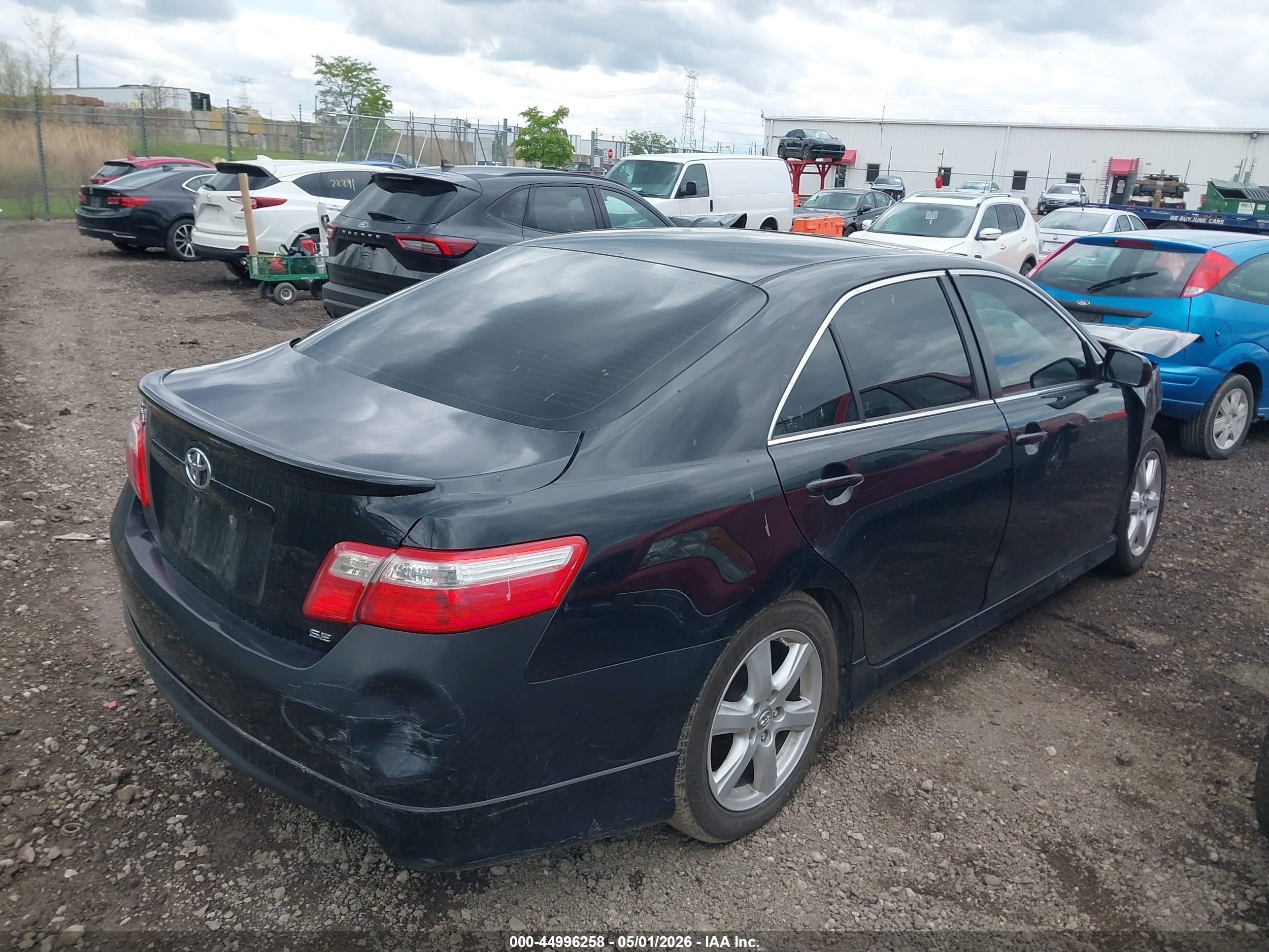 2009 Toyota Camry Se Black vin: 4T1BE46K39U892899