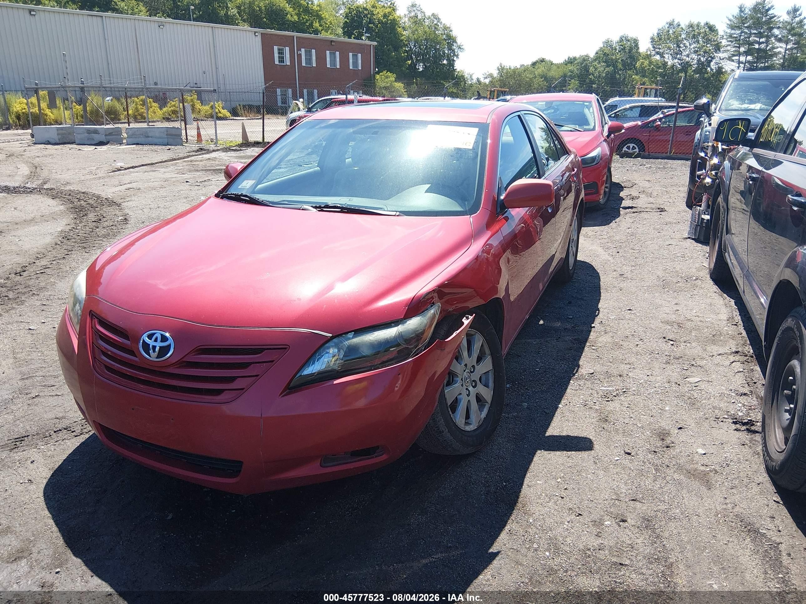 2007 Toyota Camry Le Red vin: 4T1BE46K47U001063