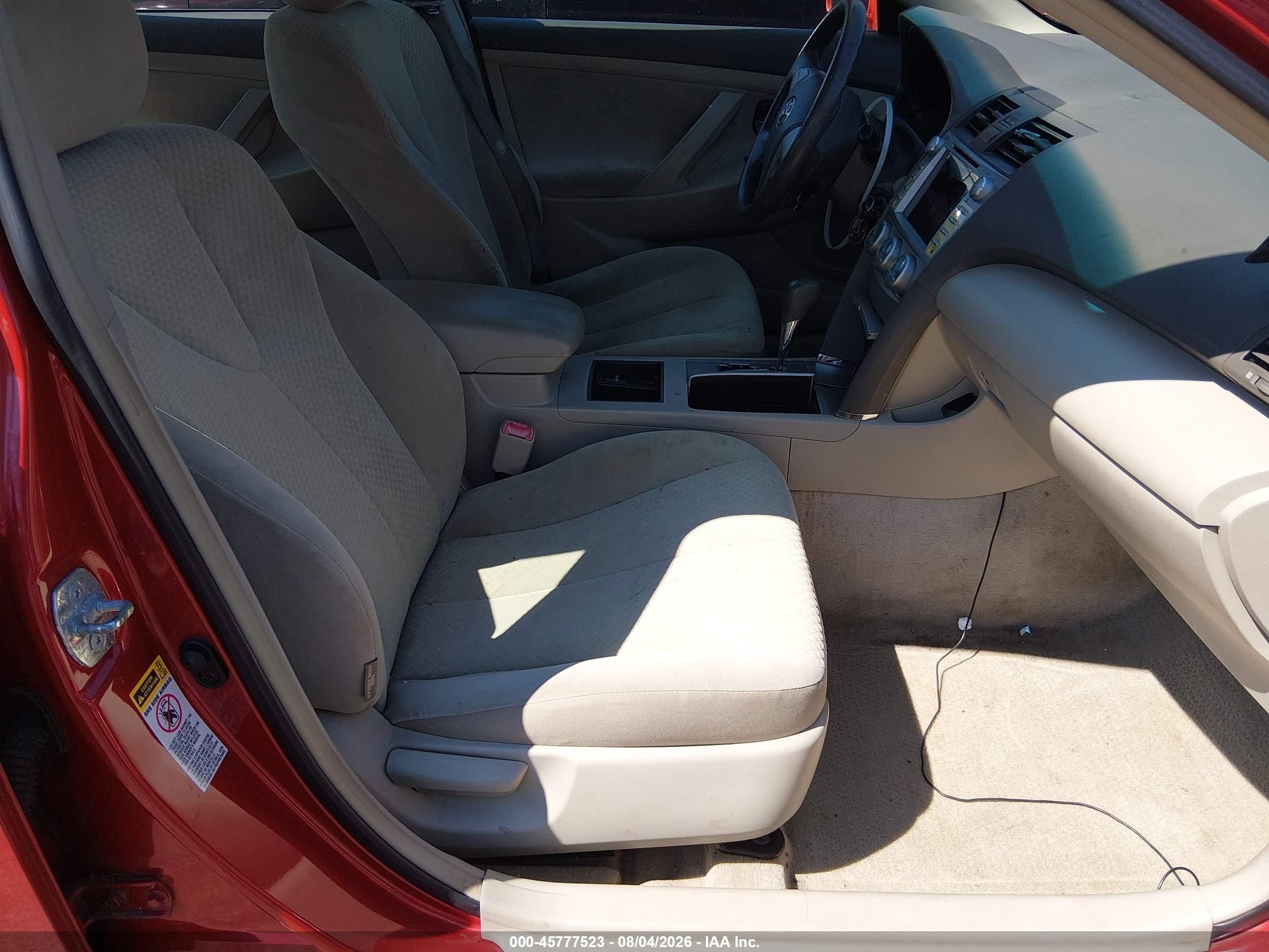 2007 Toyota Camry Le Red vin: 4T1BE46K47U001063