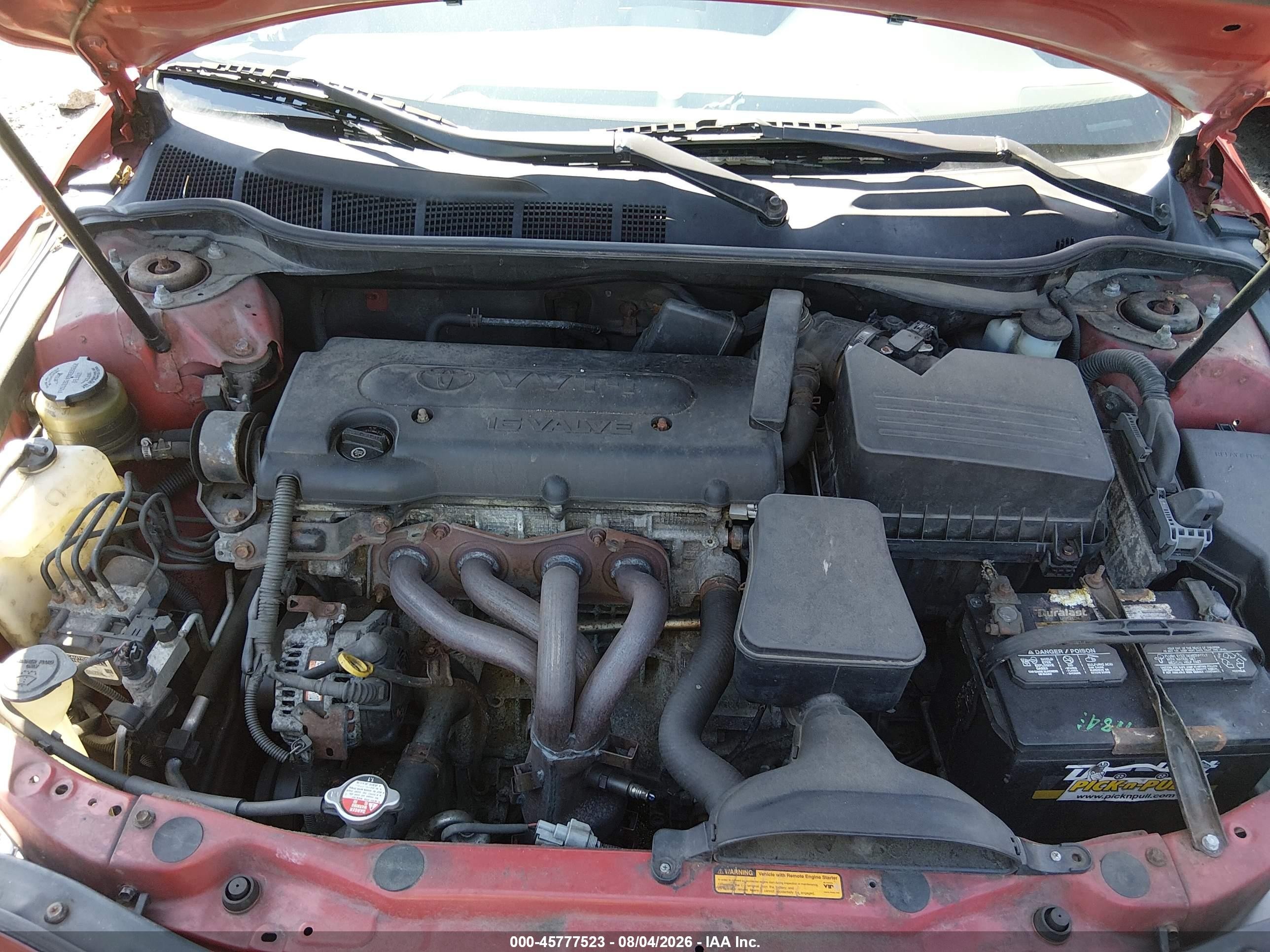 2007 Toyota Camry Le Red vin: 4T1BE46K47U001063