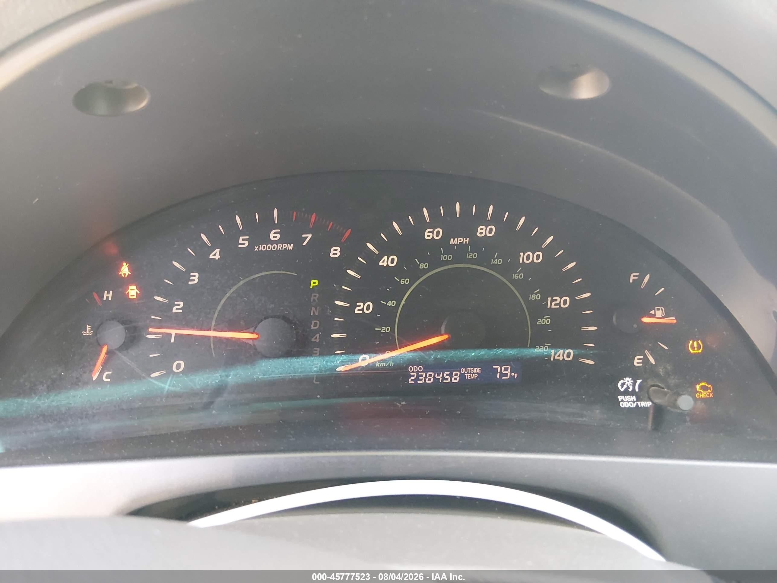 2007 Toyota Camry Le Red vin: 4T1BE46K47U001063