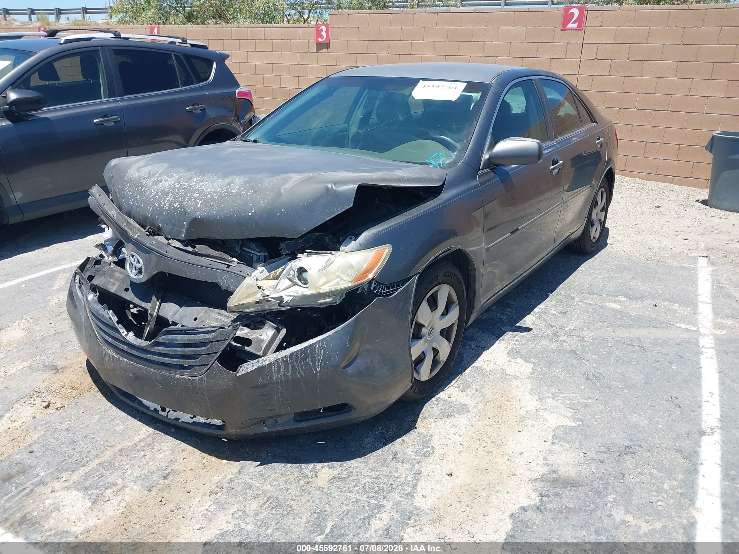 2007 Toyota Camry Le Gray vin: 4T1BE46K47U030224