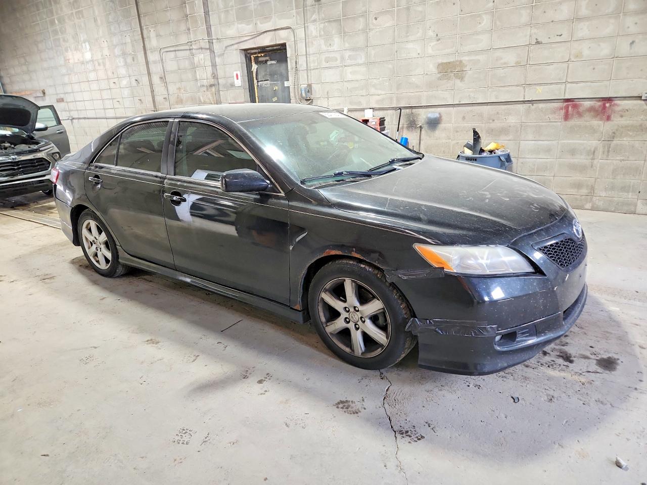 2007 Toyota Camry Se Black vin: 4T1BE46K47U044835