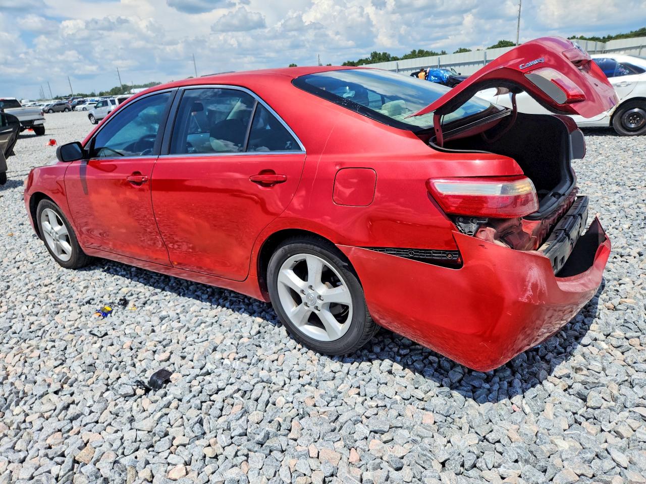 2007 Toyota Camry Xle Red vin: 4T1BE46K47U077530