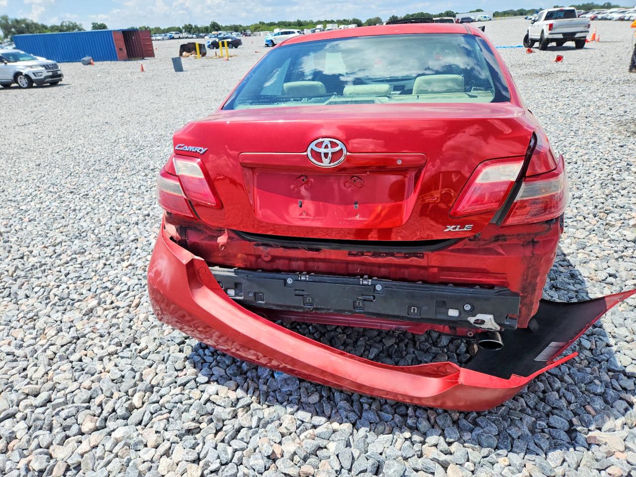 2007 Toyota Camry Xle Red vin: 4T1BE46K47U077530