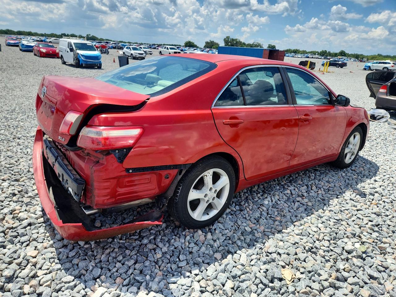2007 Toyota Camry Xle Red vin: 4T1BE46K47U077530