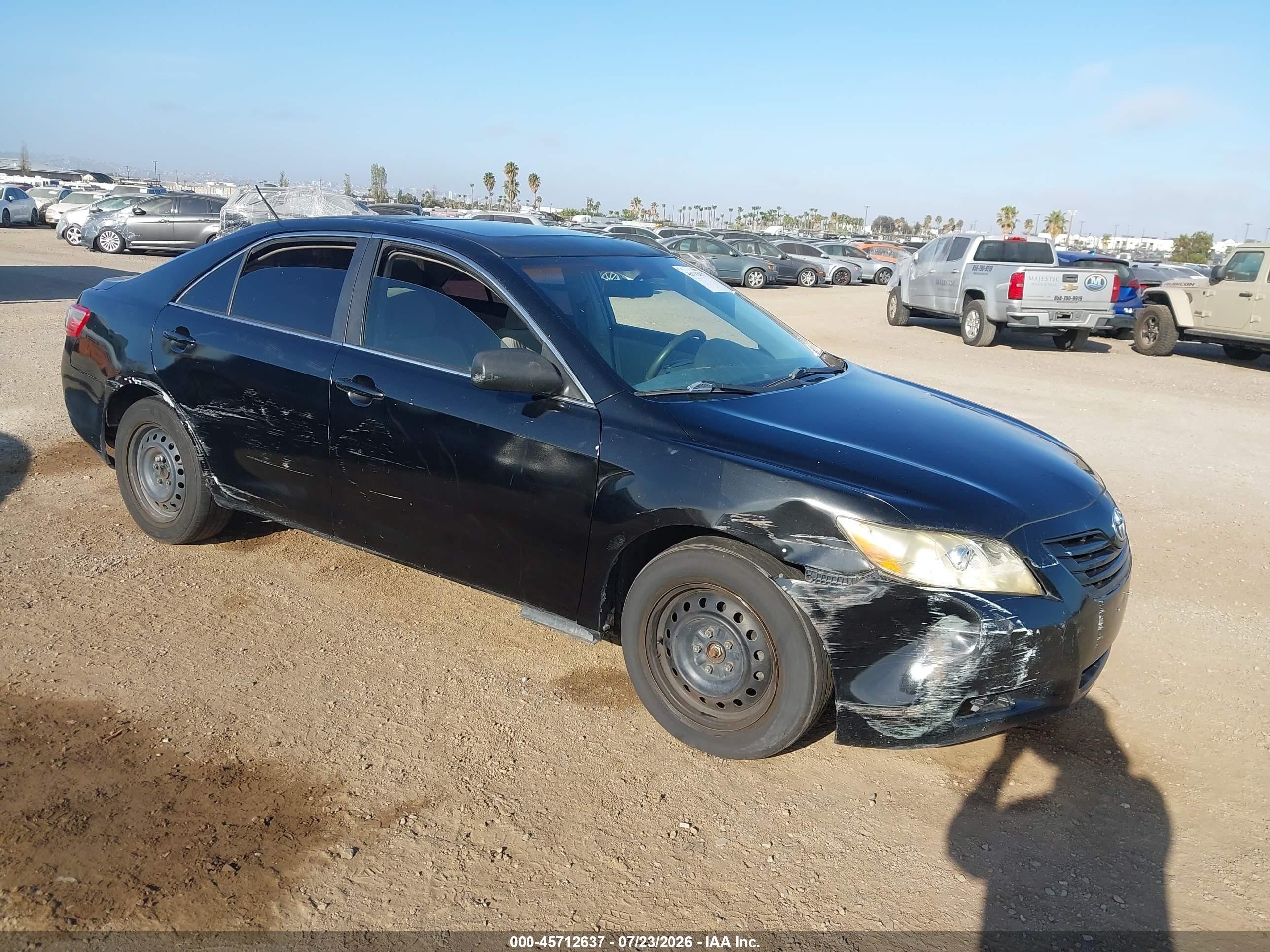 2007 Toyota Camry Le Black vin: 4T1BE46K47U095459