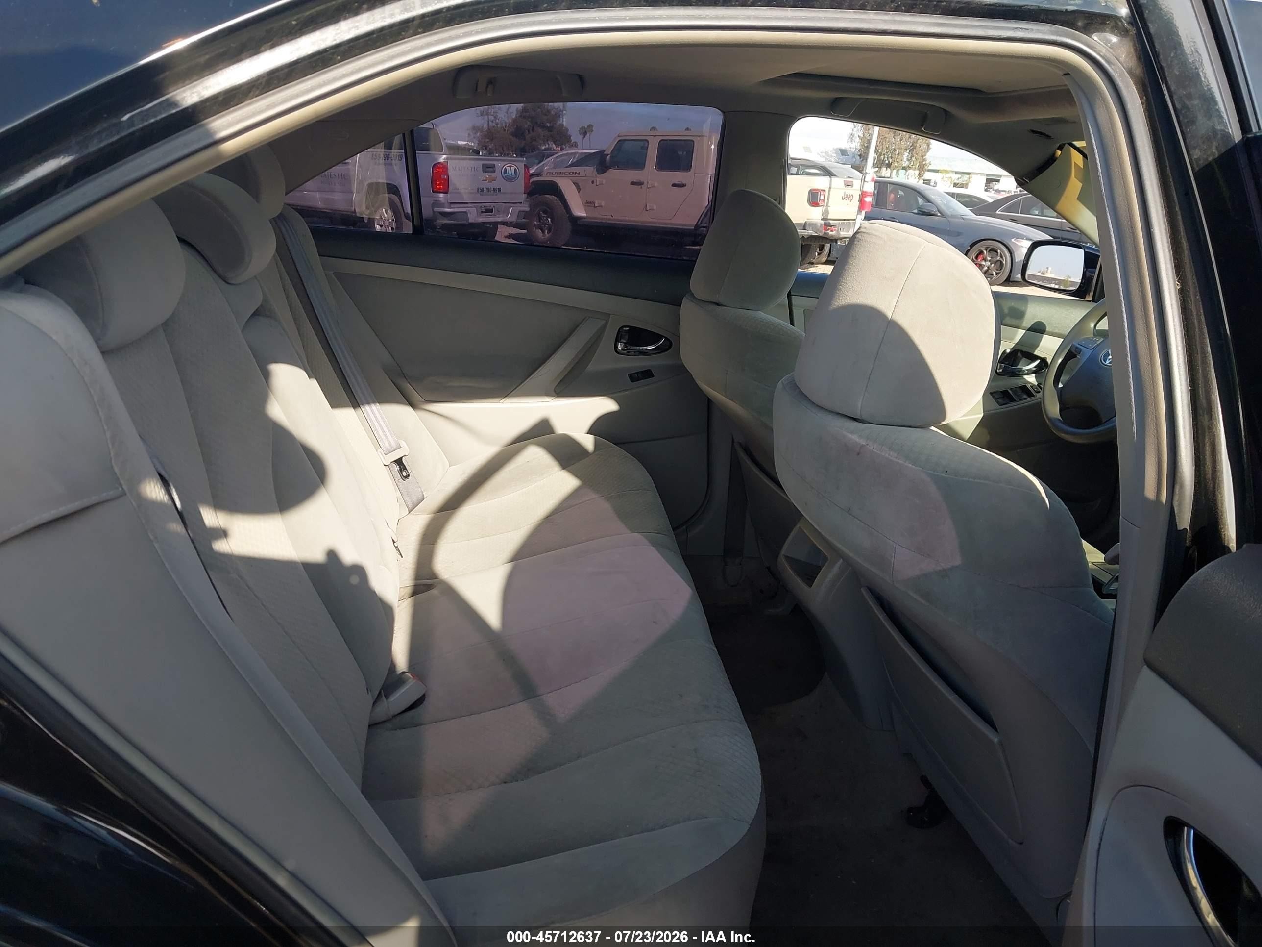 2007 Toyota Camry Le Black vin: 4T1BE46K47U095459