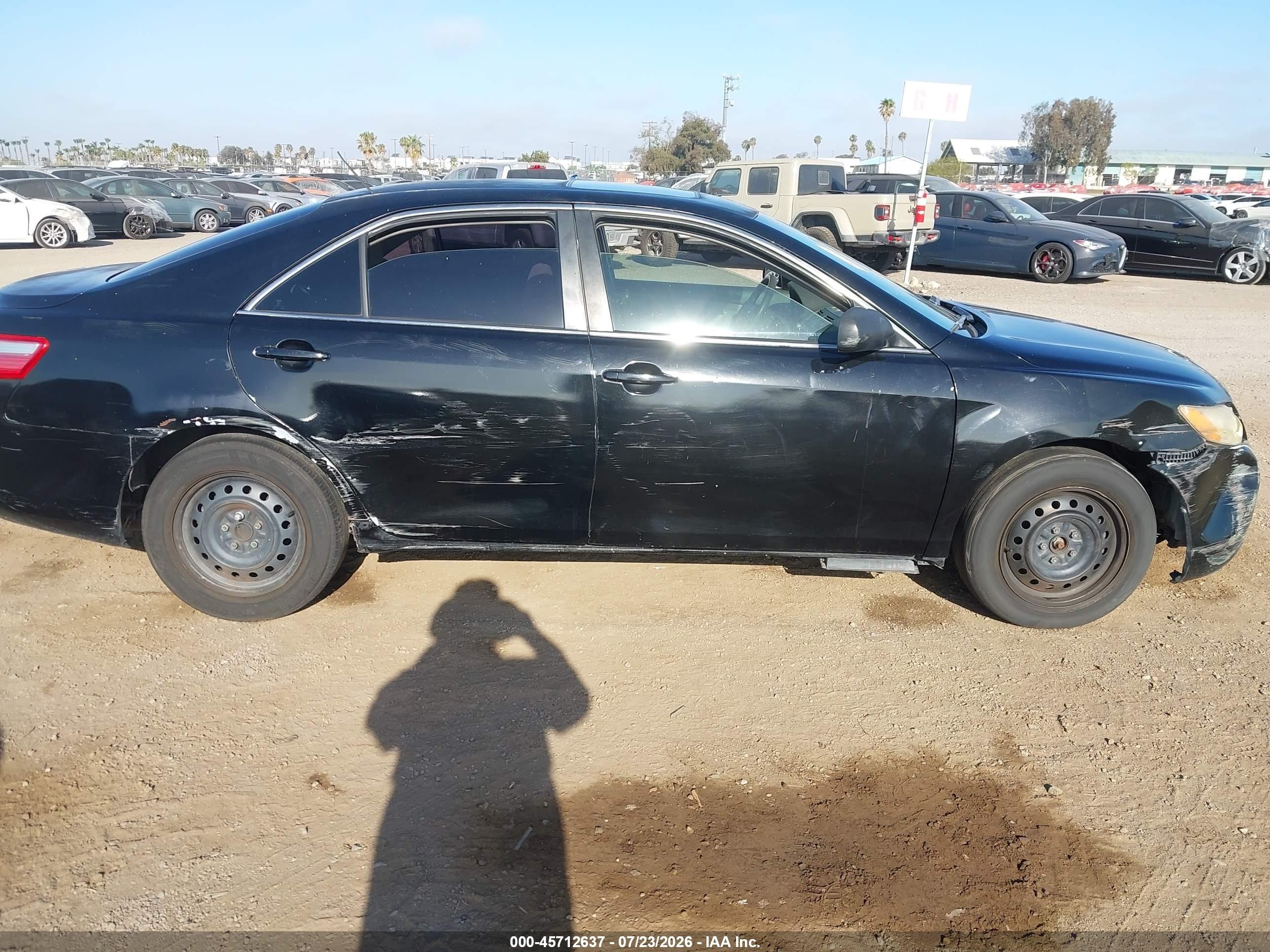 2007 Toyota Camry Le Black vin: 4T1BE46K47U095459