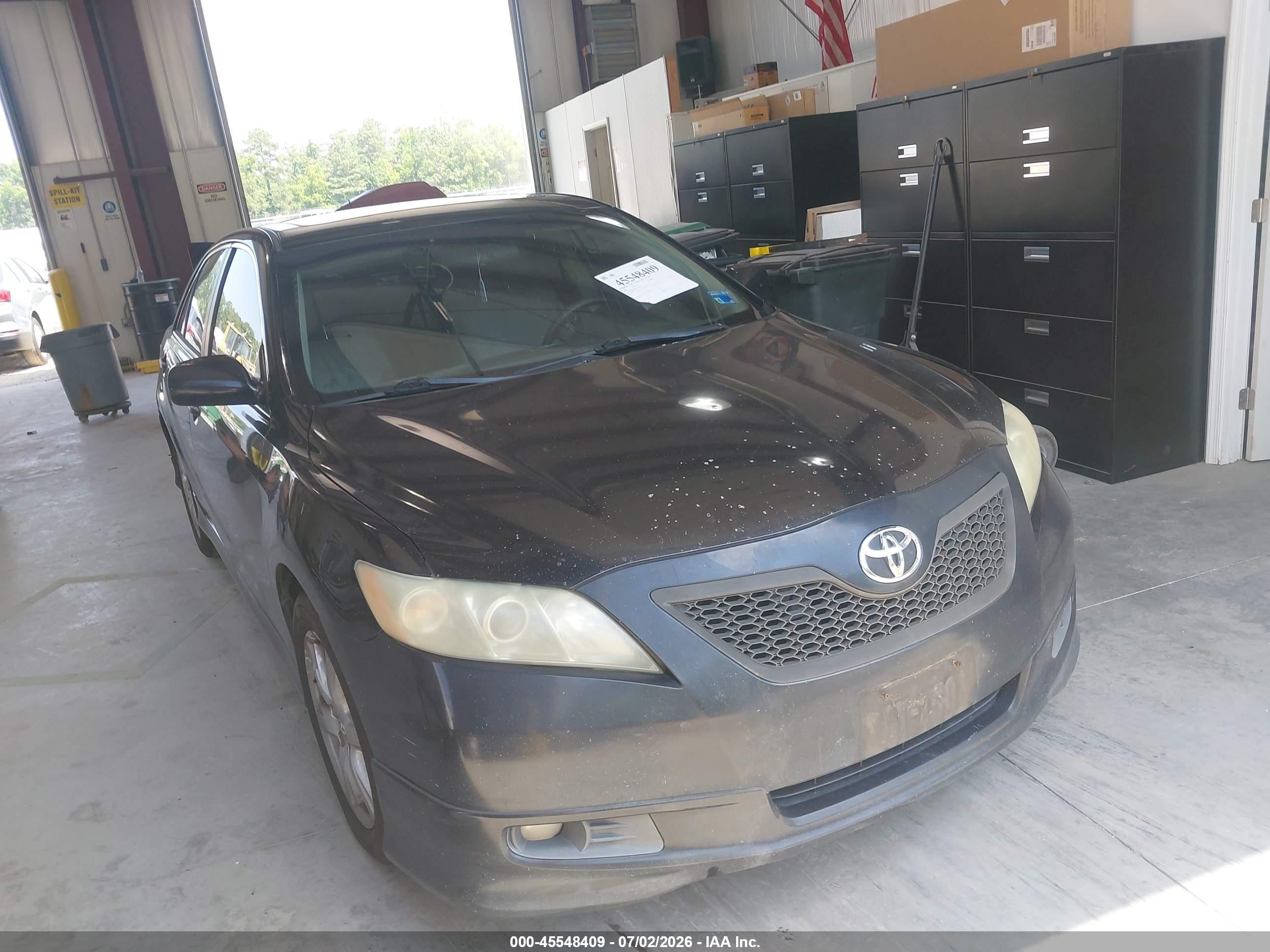 2007 Toyota Camry Se Black vin: 4T1BE46K47U170161
