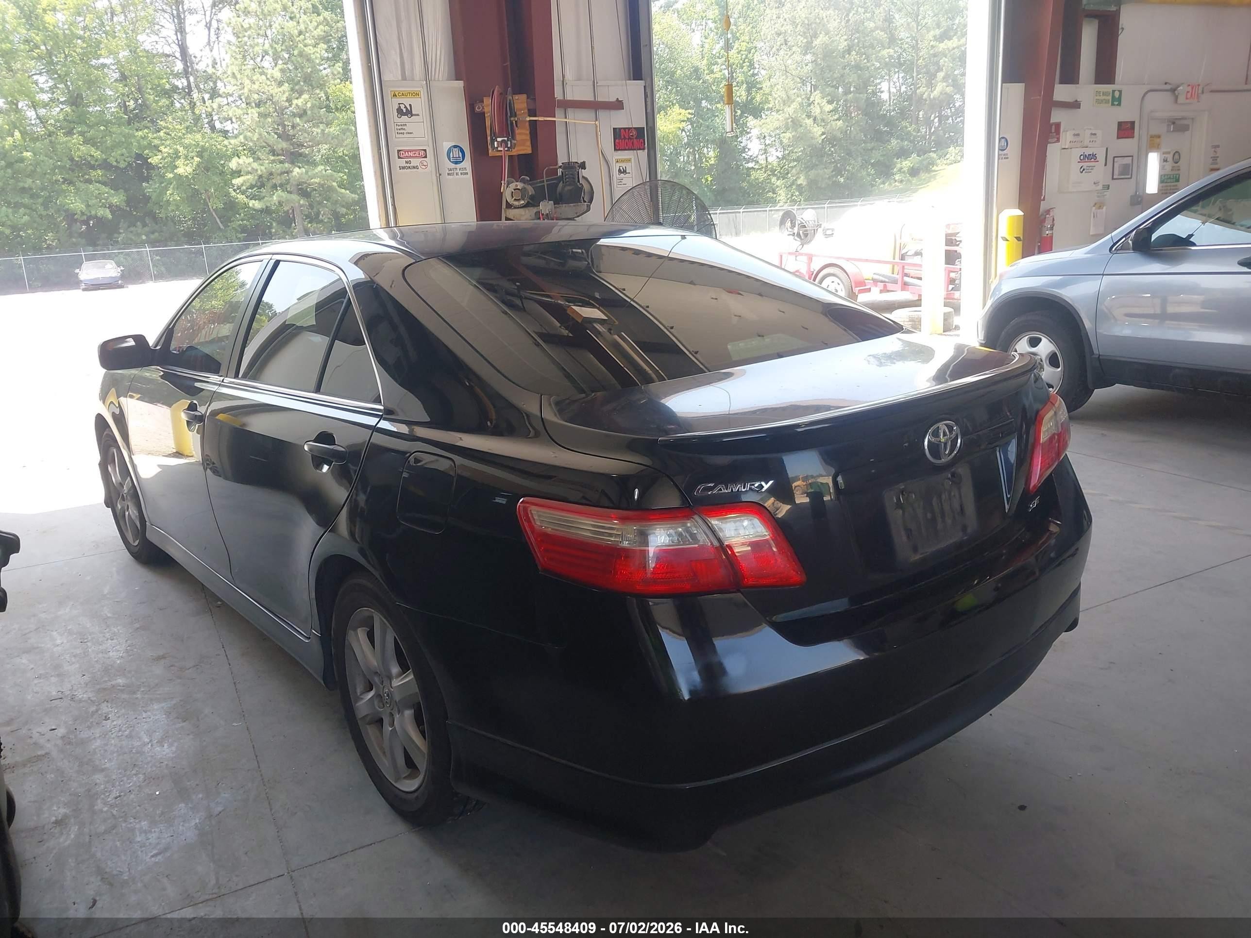 2007 Toyota Camry Se Black vin: 4T1BE46K47U170161